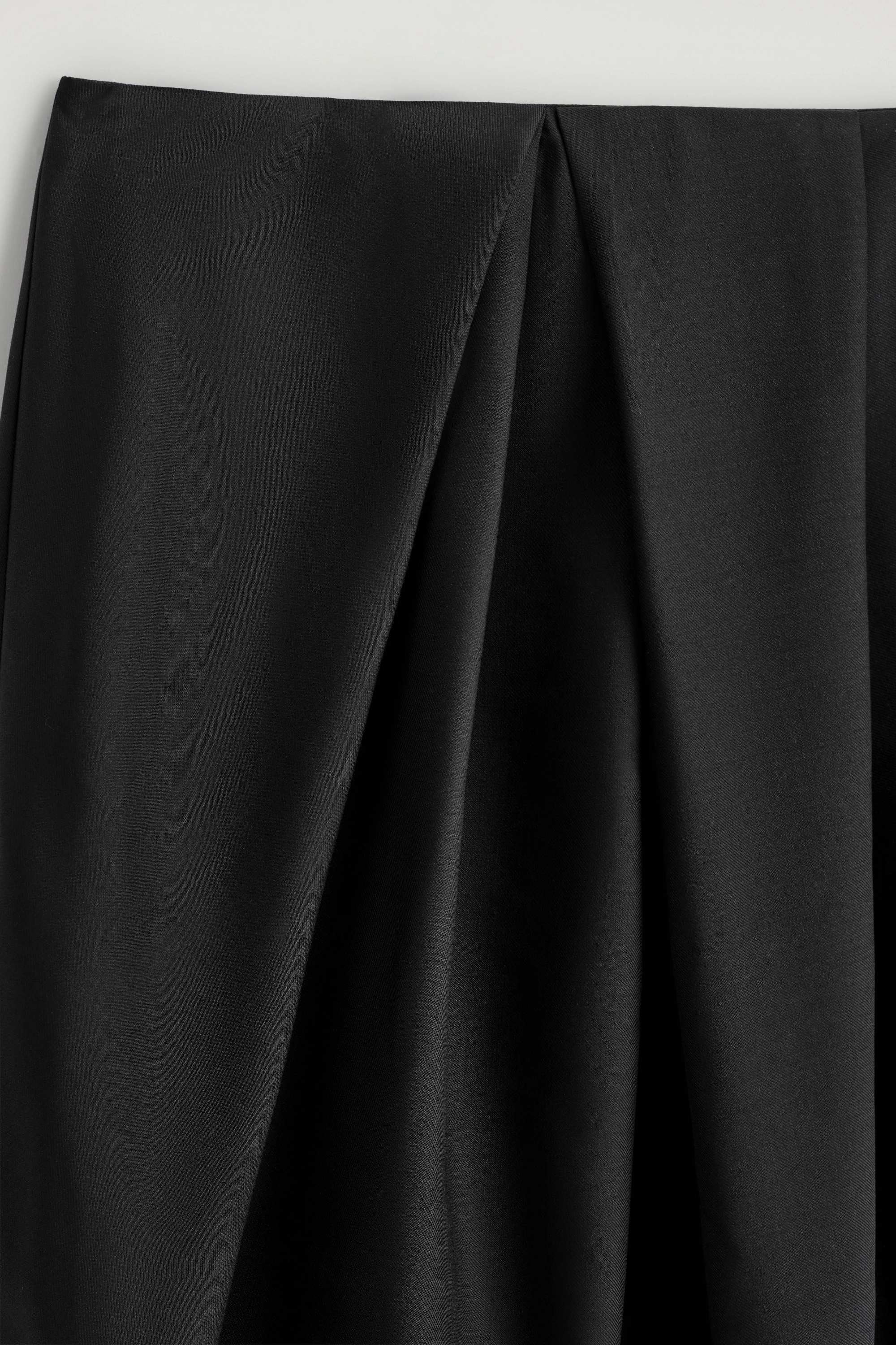 PLEATED WOOL MIDI TULIP SKIRT - 6