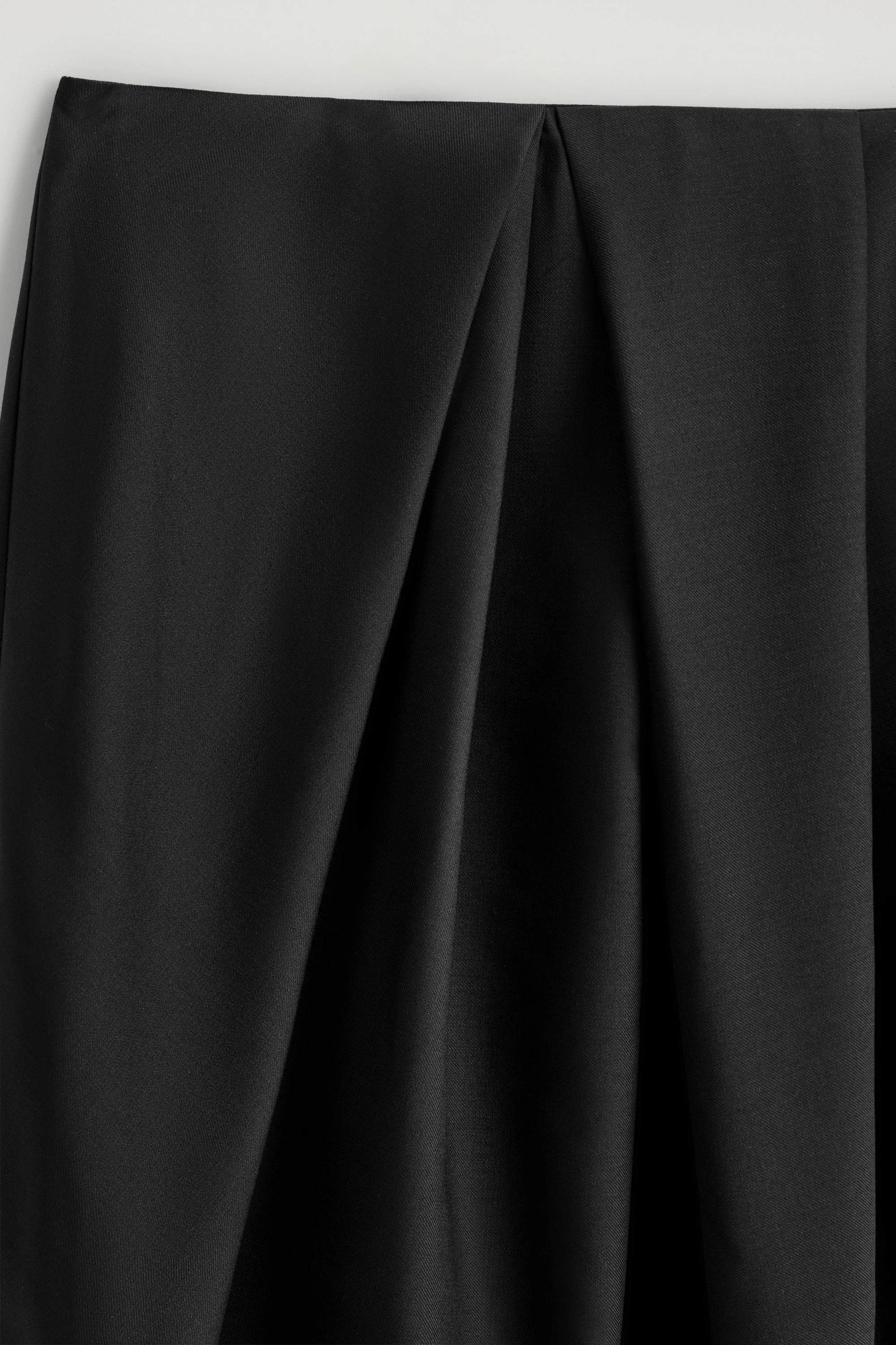 PLEATED WOOL MIDI TULIP SKIRT - 6