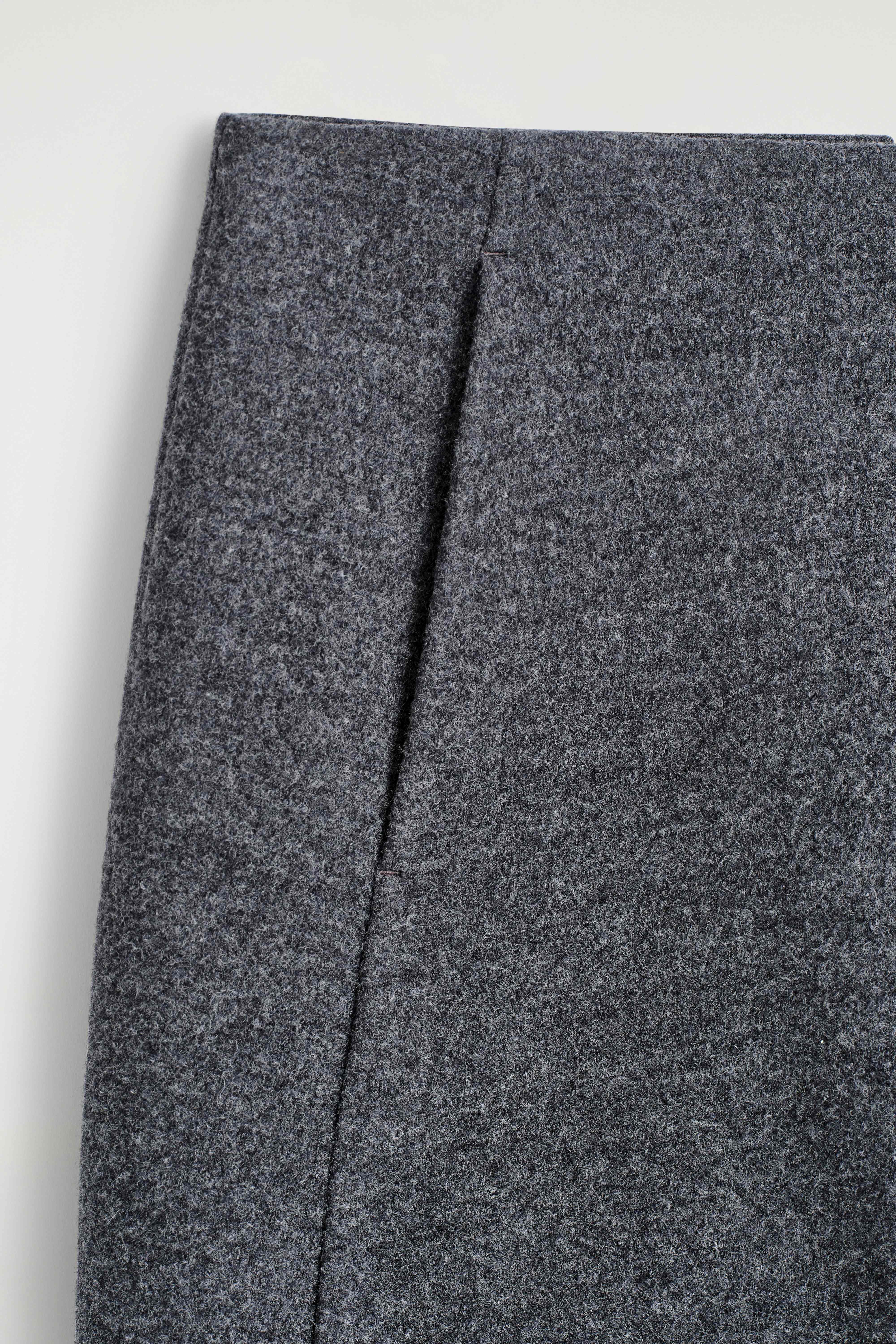 BOILED MERINO WOOL MINI SKIRT - 7