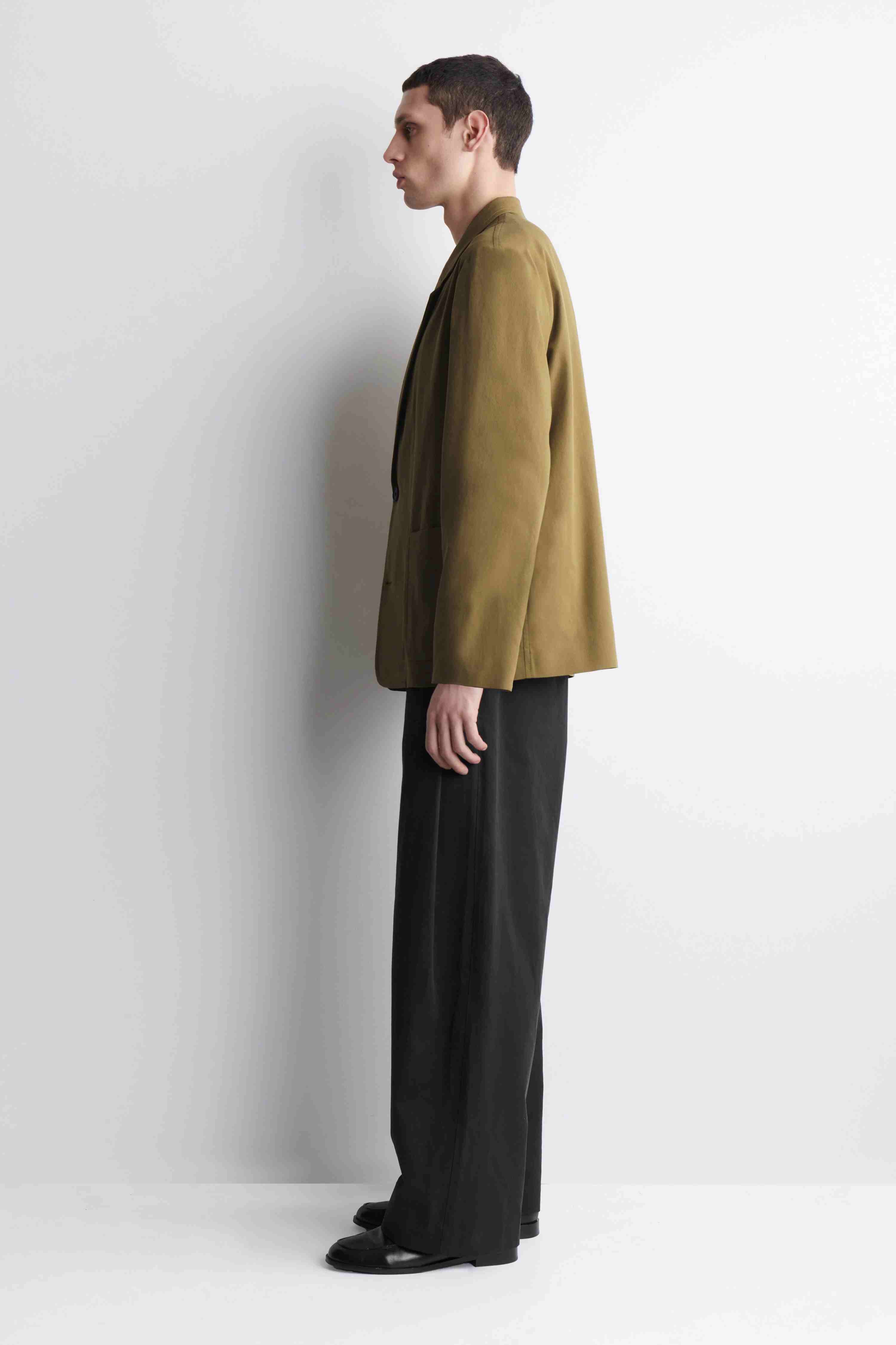 UNSTRUCTURED COTTON BLAZER - 4
