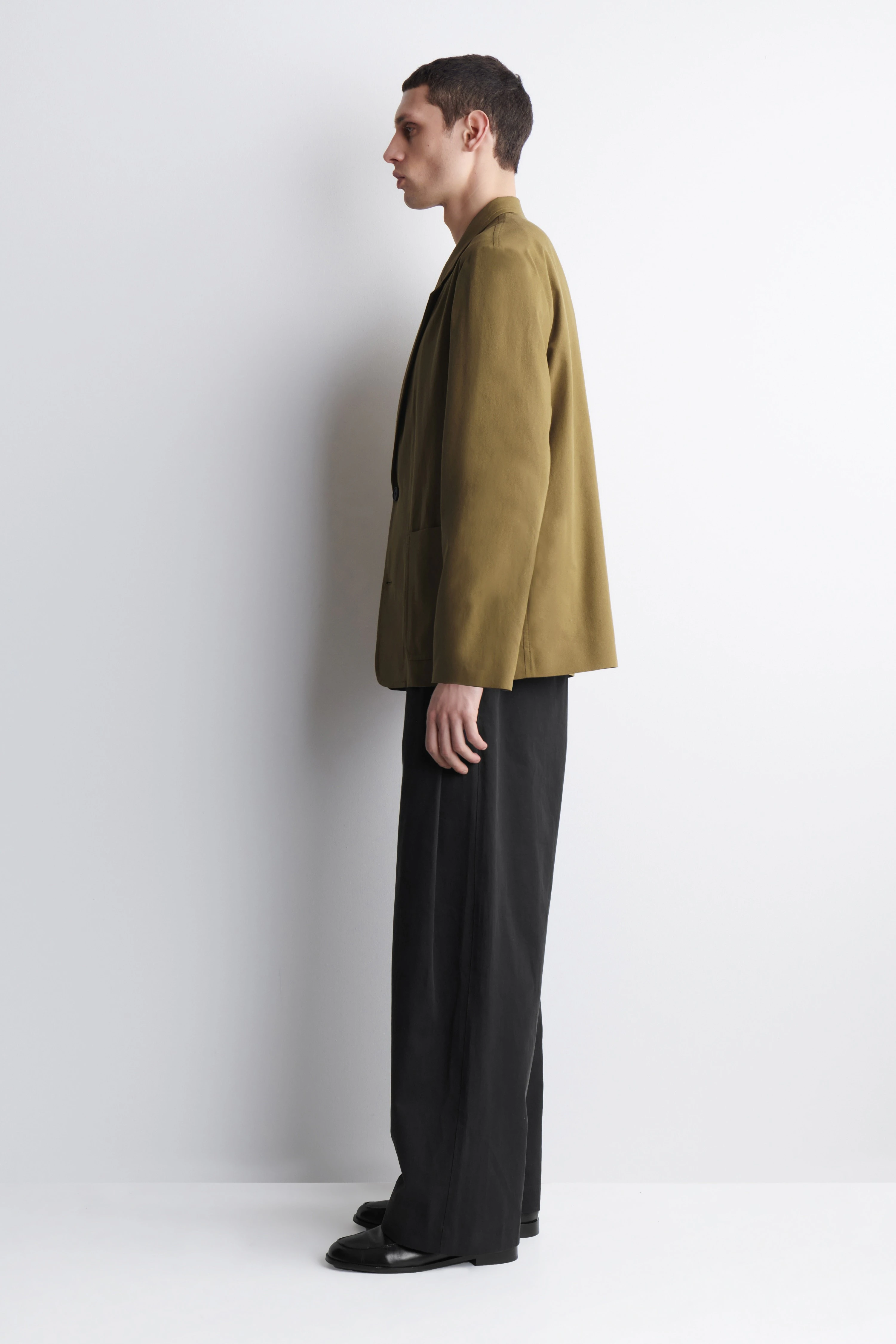 UNSTRUCTURED COTTON BLAZER - 4