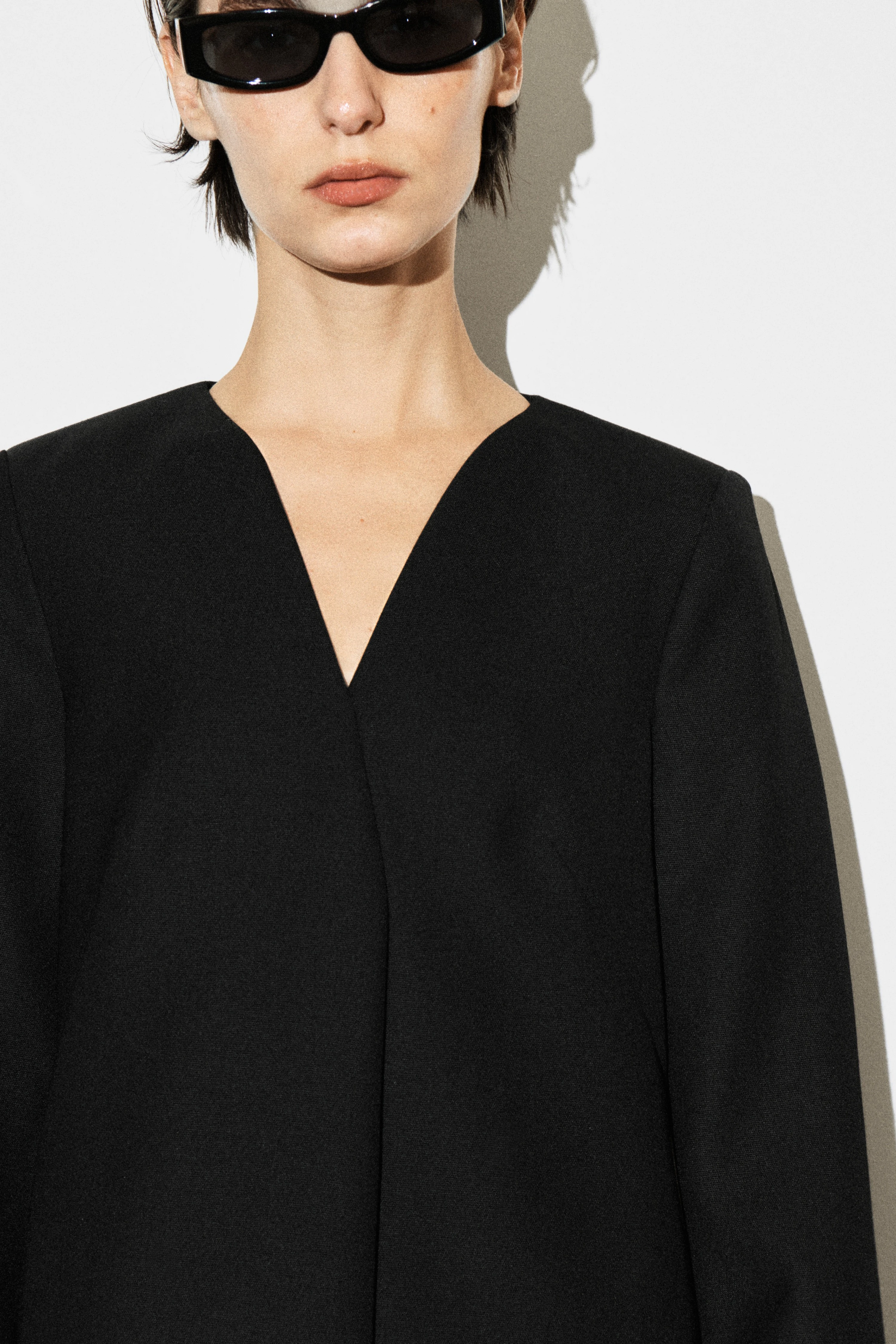 TAILORED WOOL-BLEND MINI DRESS - 5