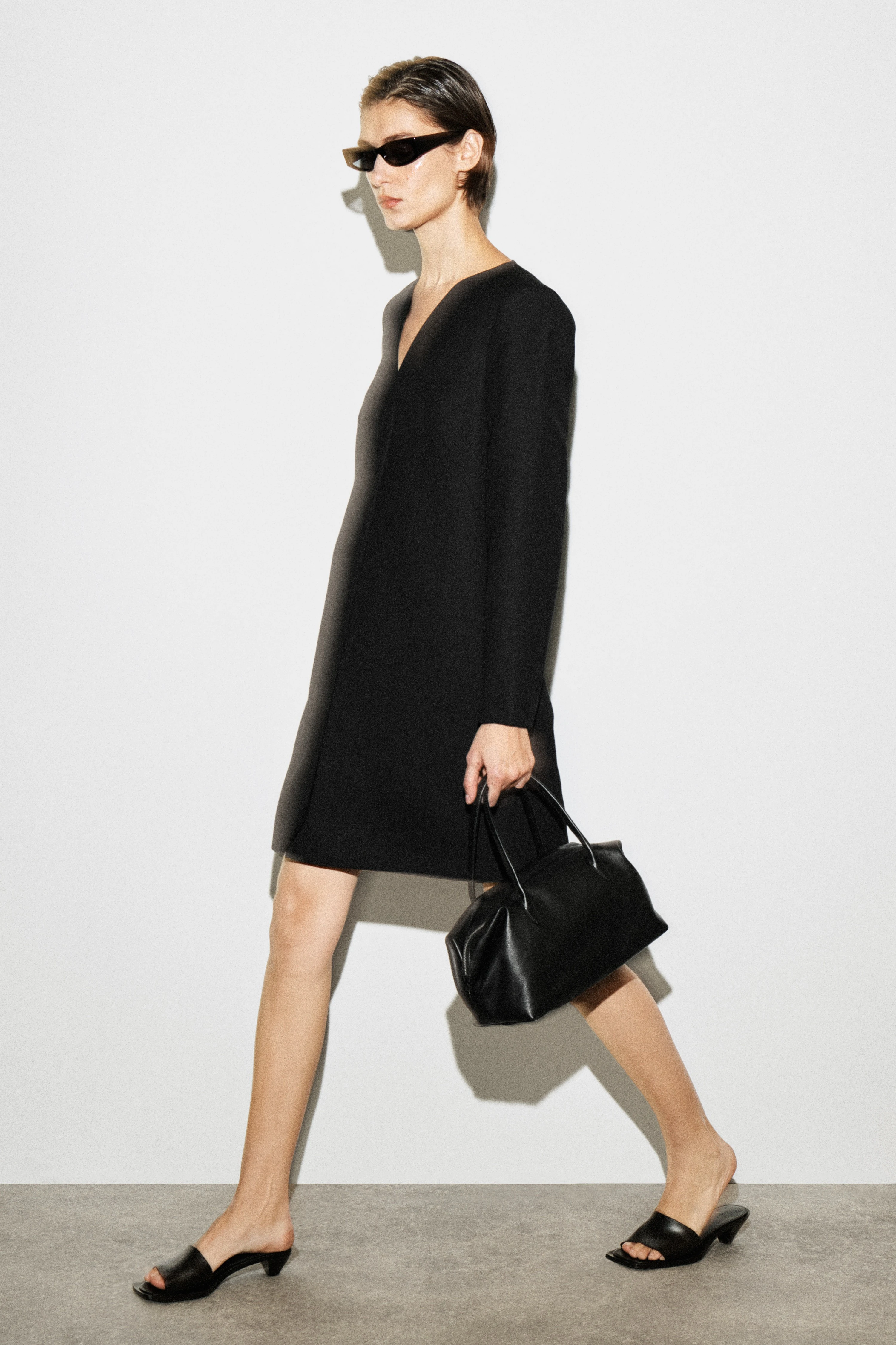 TAILORED WOOL-BLEND MINI DRESS - 7