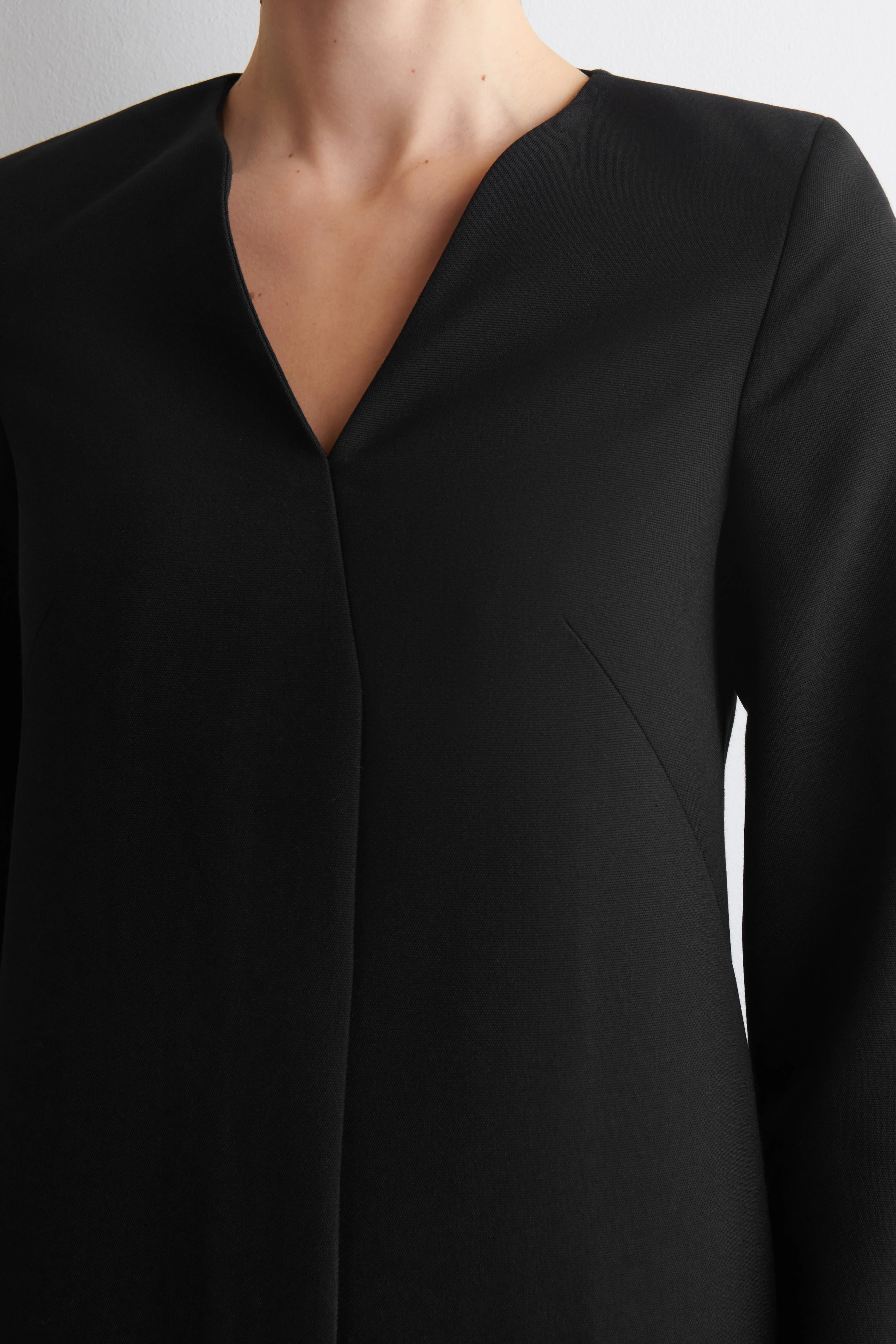 TAILORED WOOL-BLEND MINI DRESS - 8