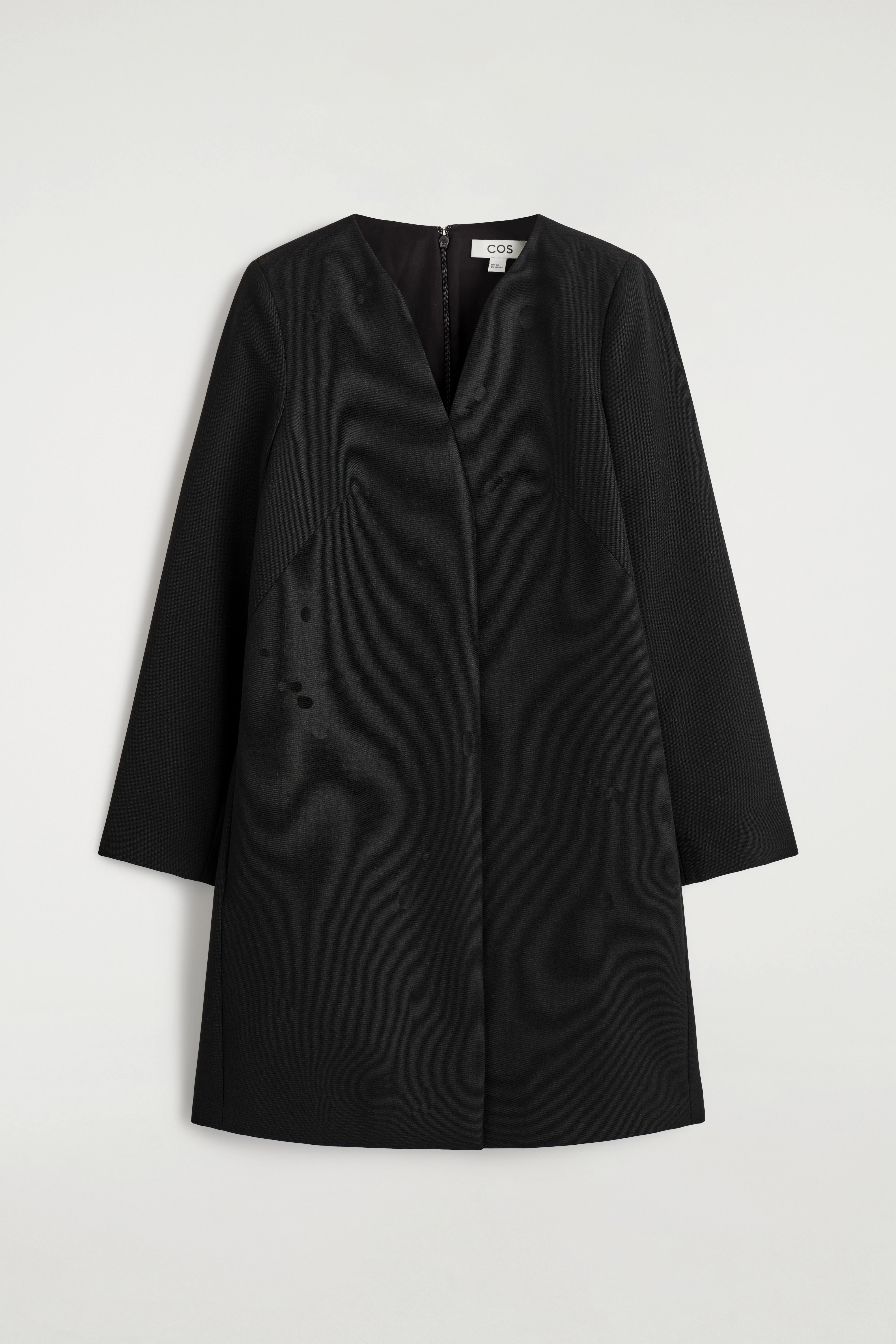 TAILORED WOOL-BLEND MINI DRESS - 9