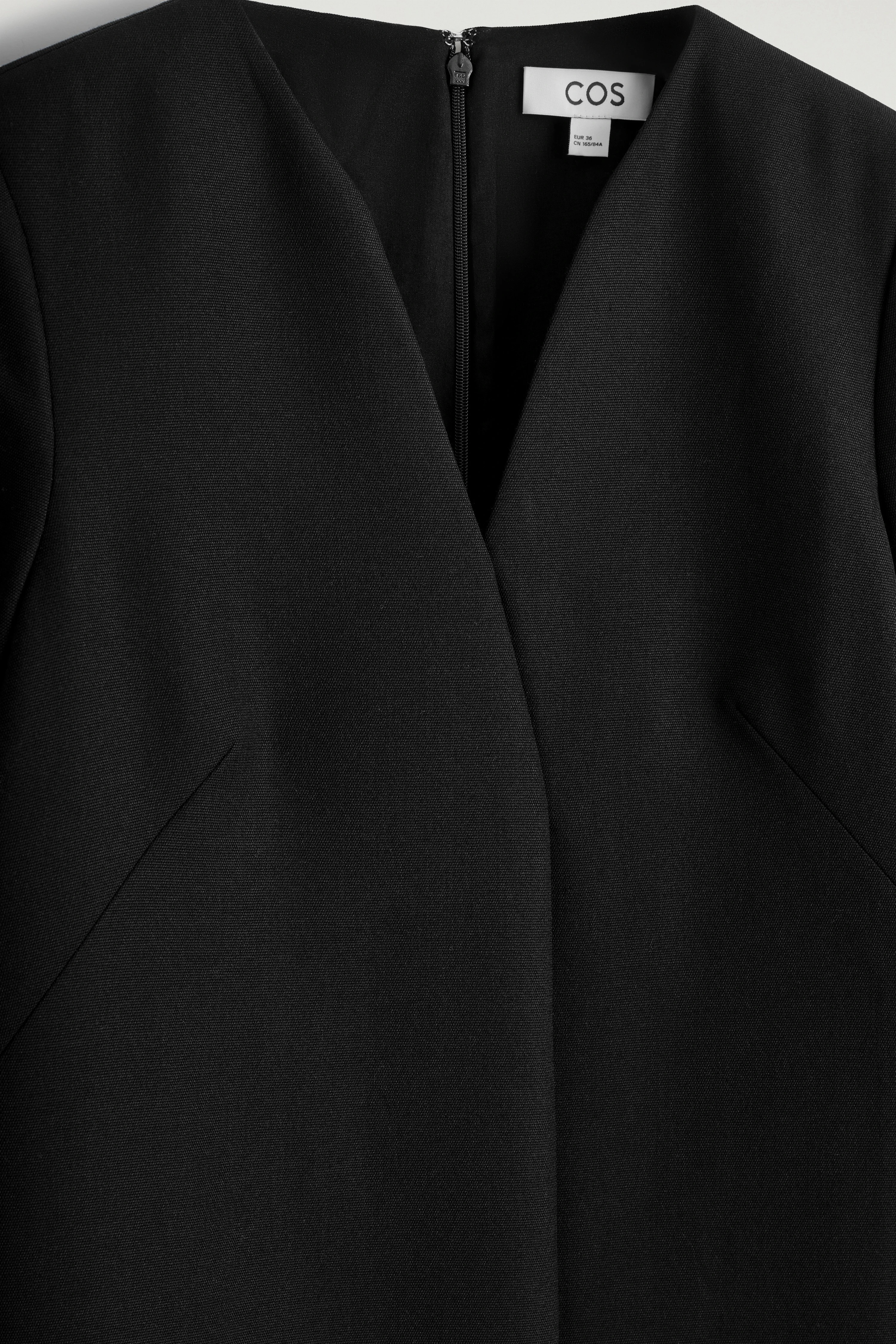 TAILORED WOOL-BLEND MINI DRESS - 10