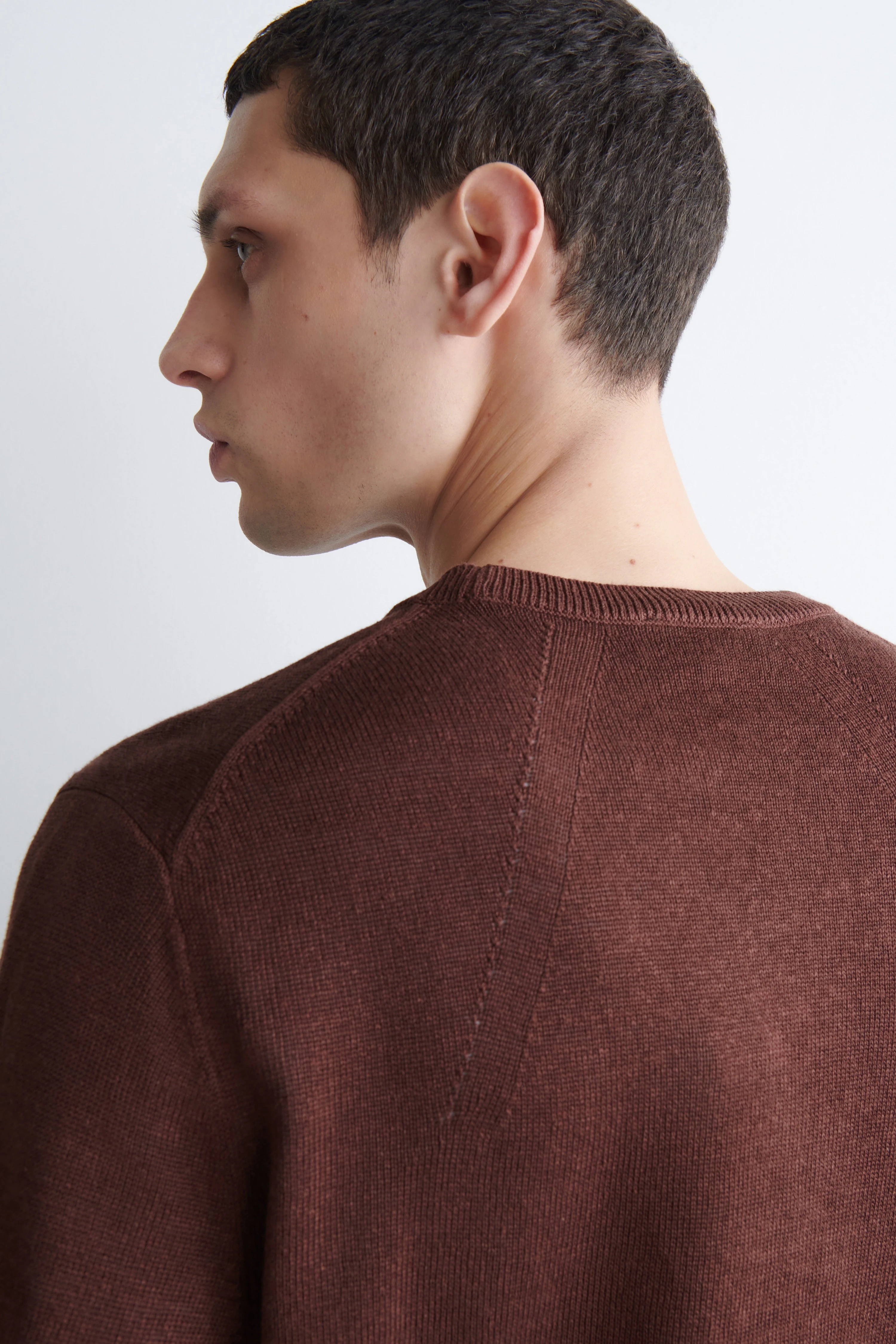 KNITTED LINEN CREW-NECK JUMPER - 3