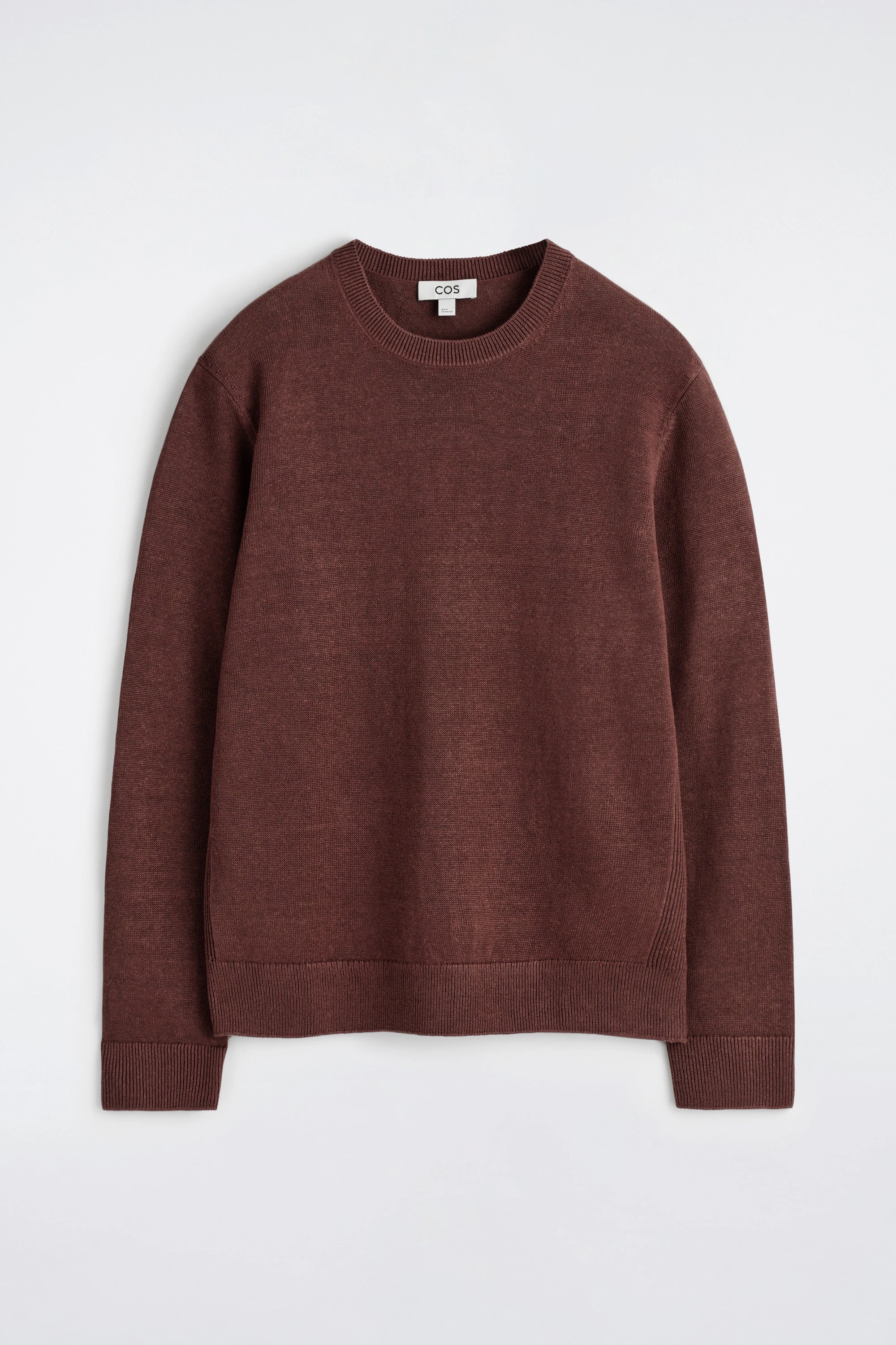 KNITTED LINEN CREW-NECK JUMPER - 6