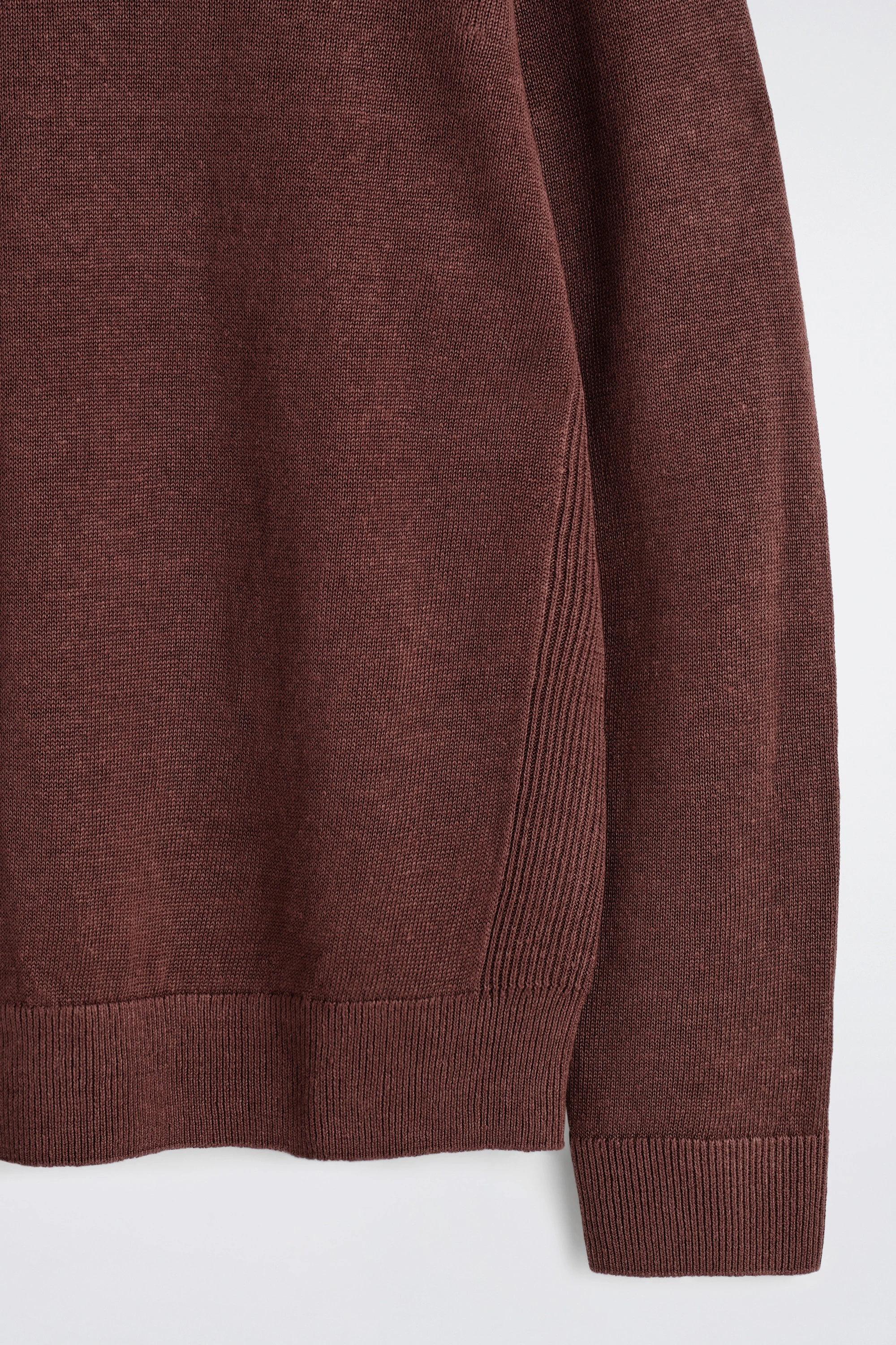 KNITTED LINEN CREW-NECK JUMPER - 7