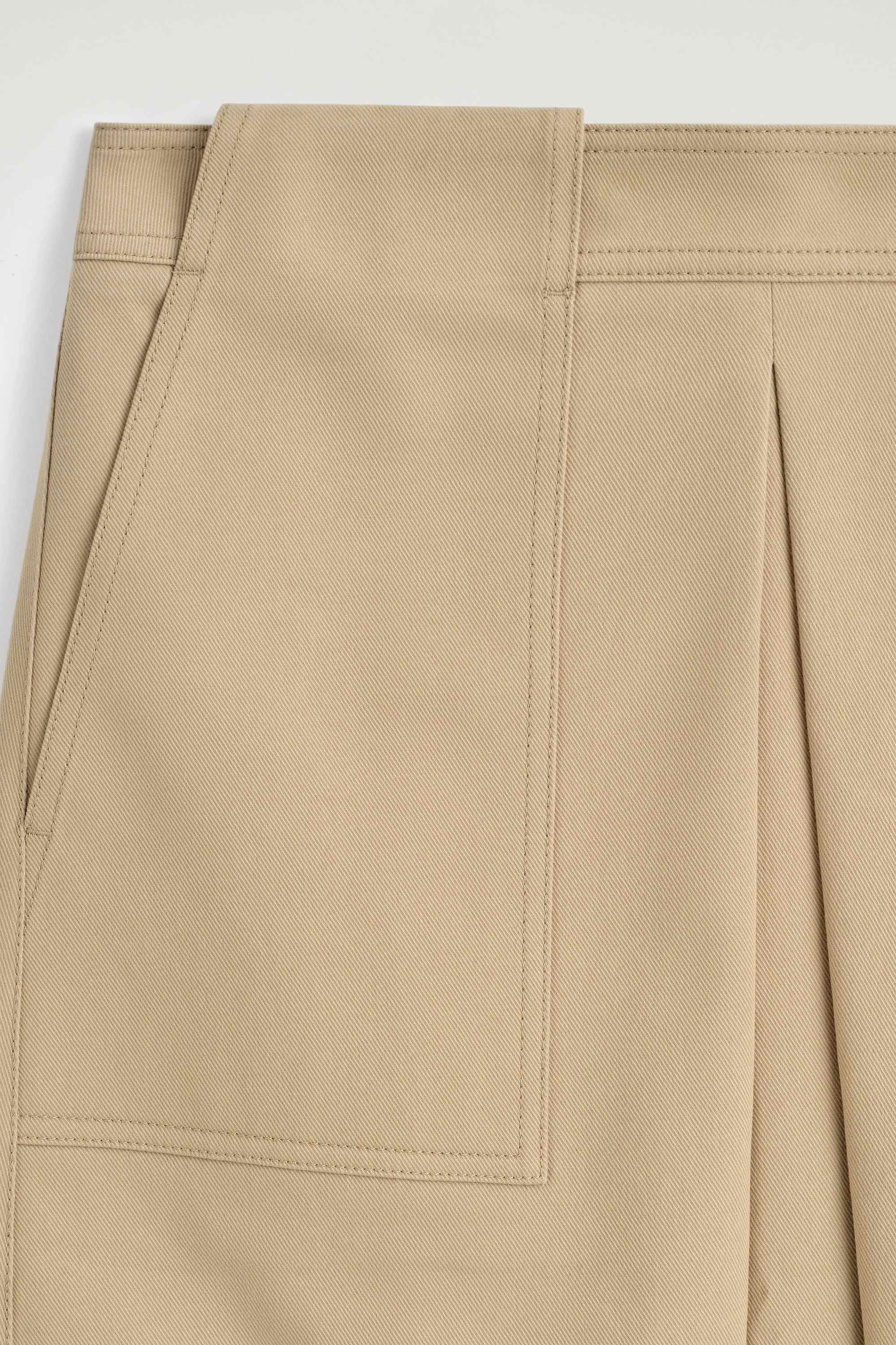DECONSTRUCTED PLEATED COTTON MIDI SKIRT - 6