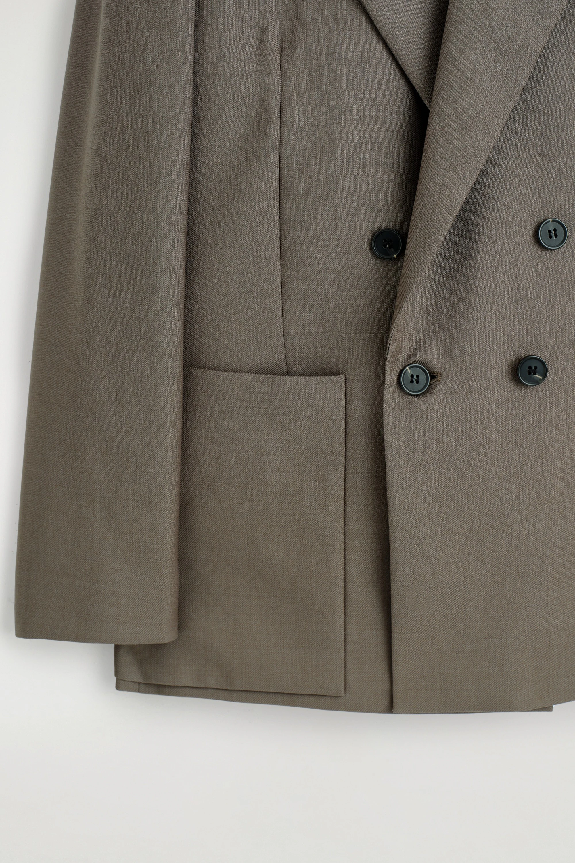 DOUBLE-BREASTED WOOL-TWILL BLAZER - 7