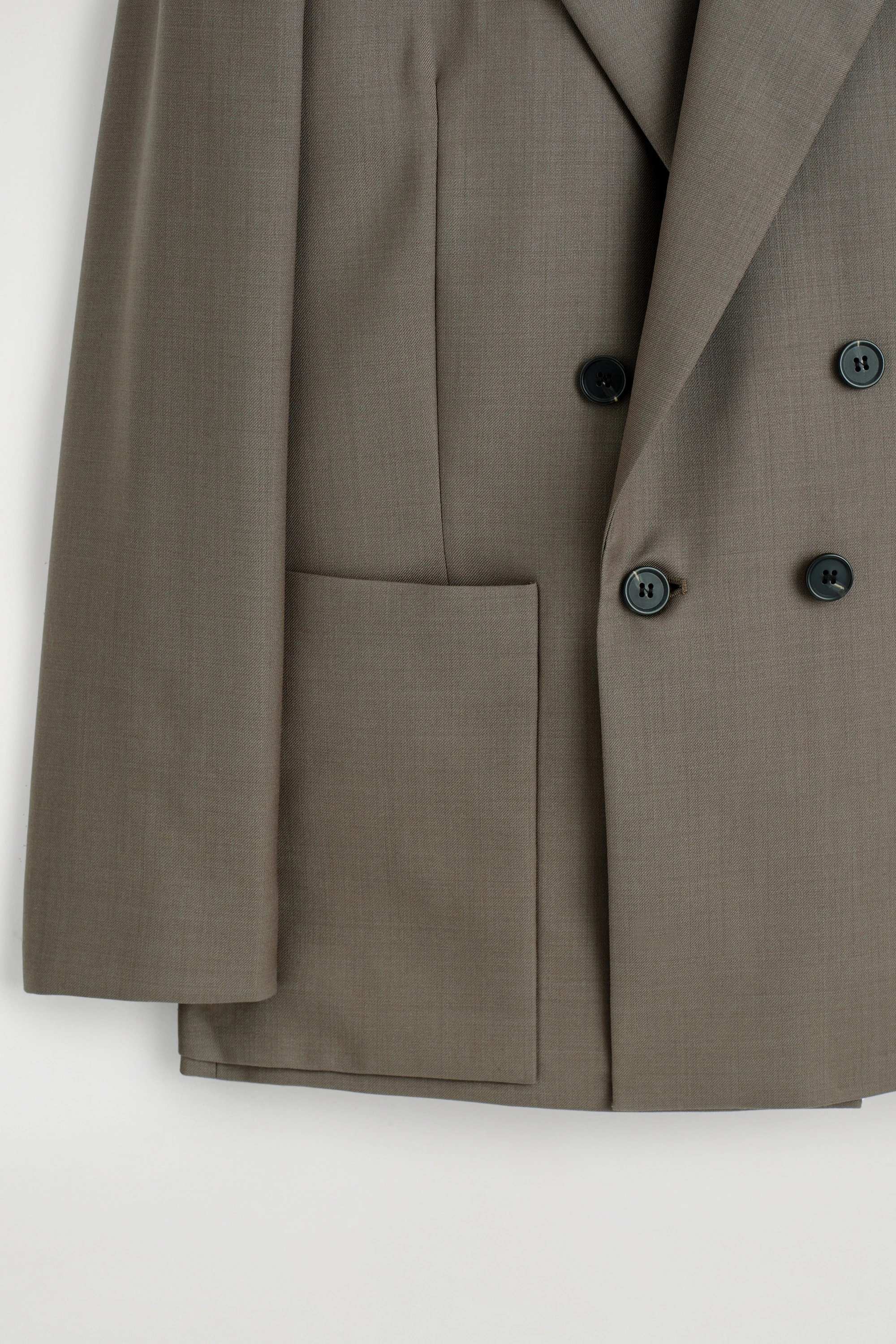 DOUBLE-BREASTED WOOL-TWILL BLAZER - 7