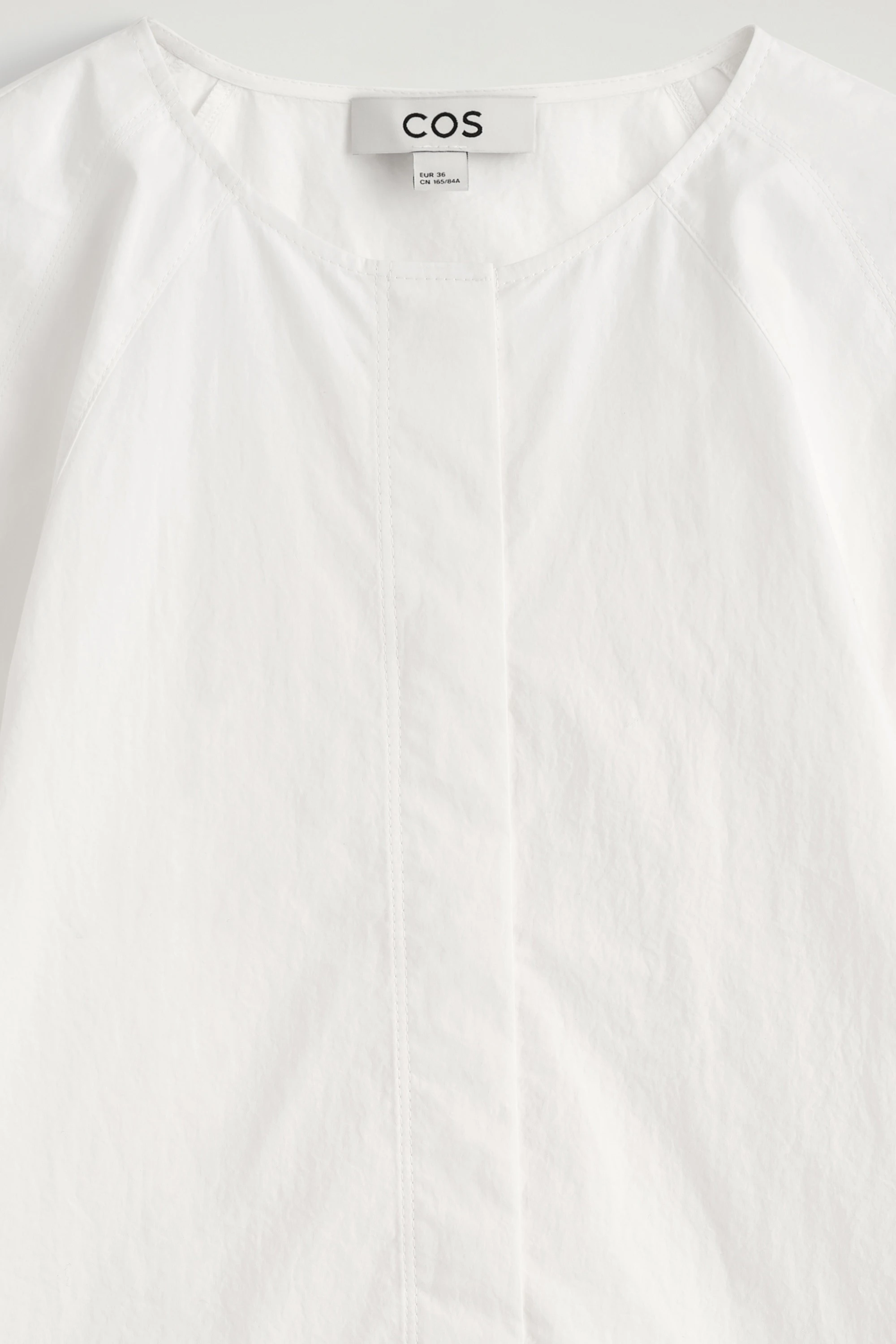 SCULPTURAL PIMA COTTON-POPLIN BLOUSE - 7
