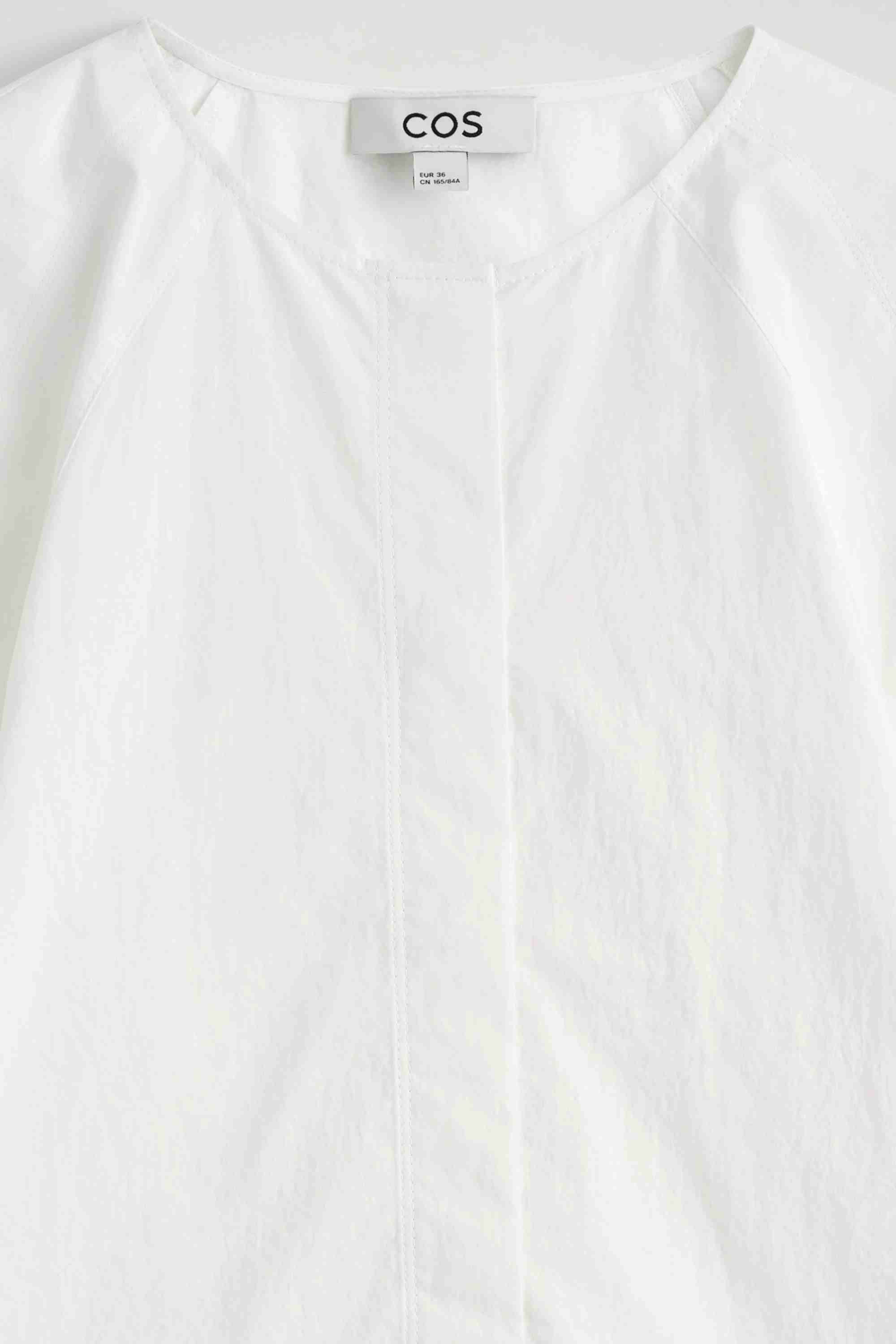 SCULPTURAL PIMA COTTON-POPLIN BLOUSE - 7
