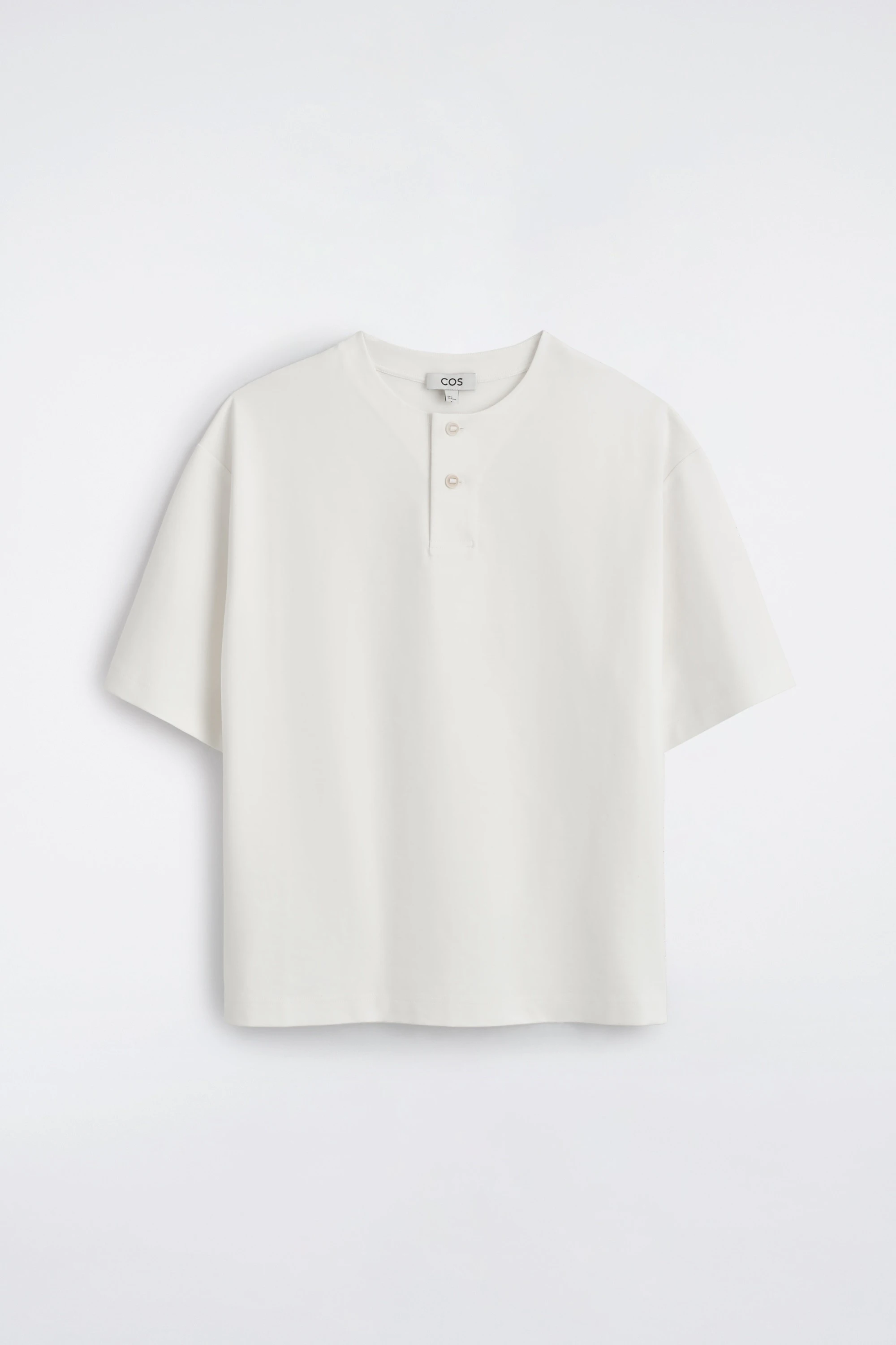 OVERSIZED COTTON-JERSEY HENLEY T-SHIRT - 6