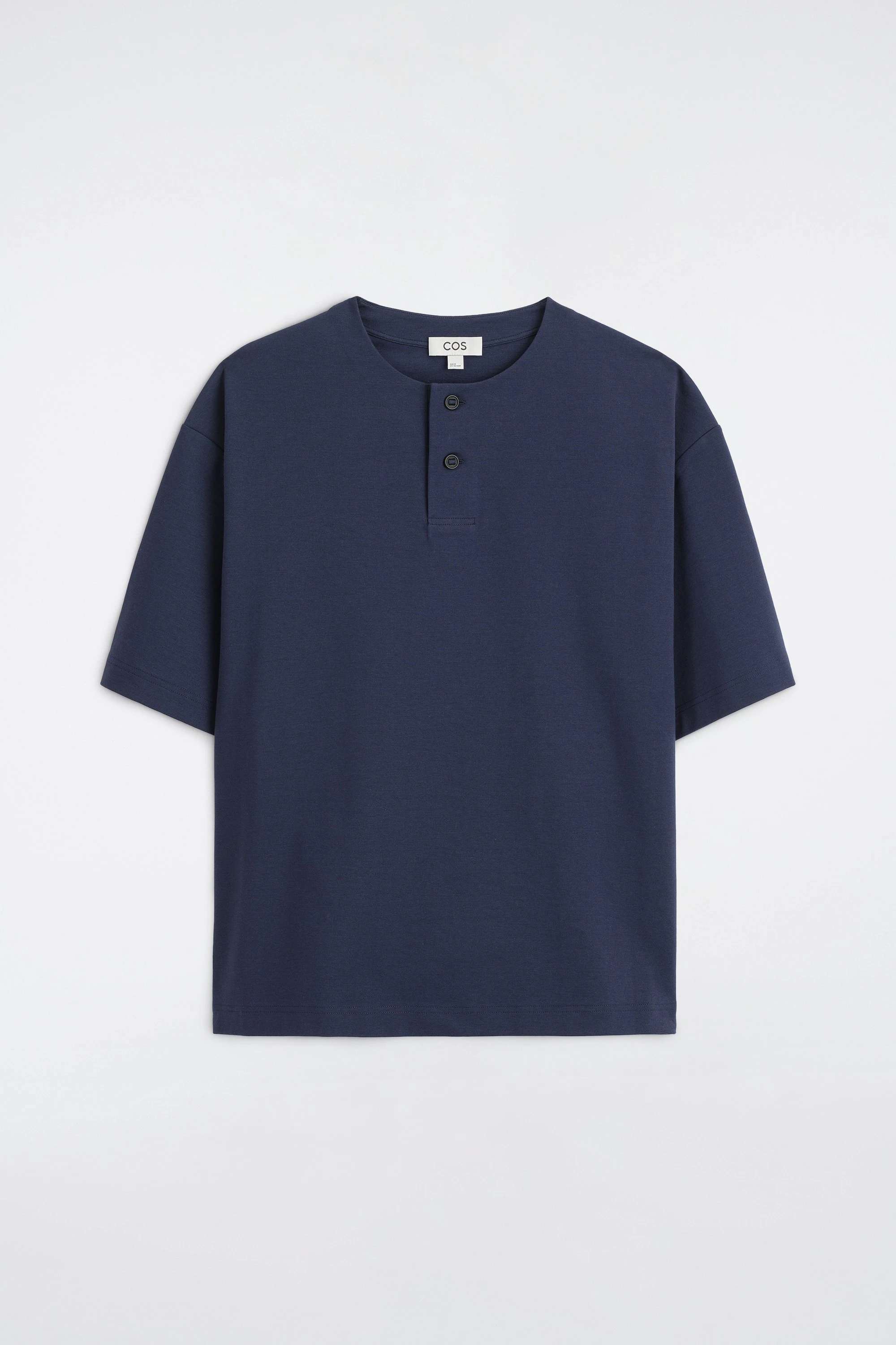OVERSIZED COTTON-JERSEY HENLEY T-SHIRT - 6