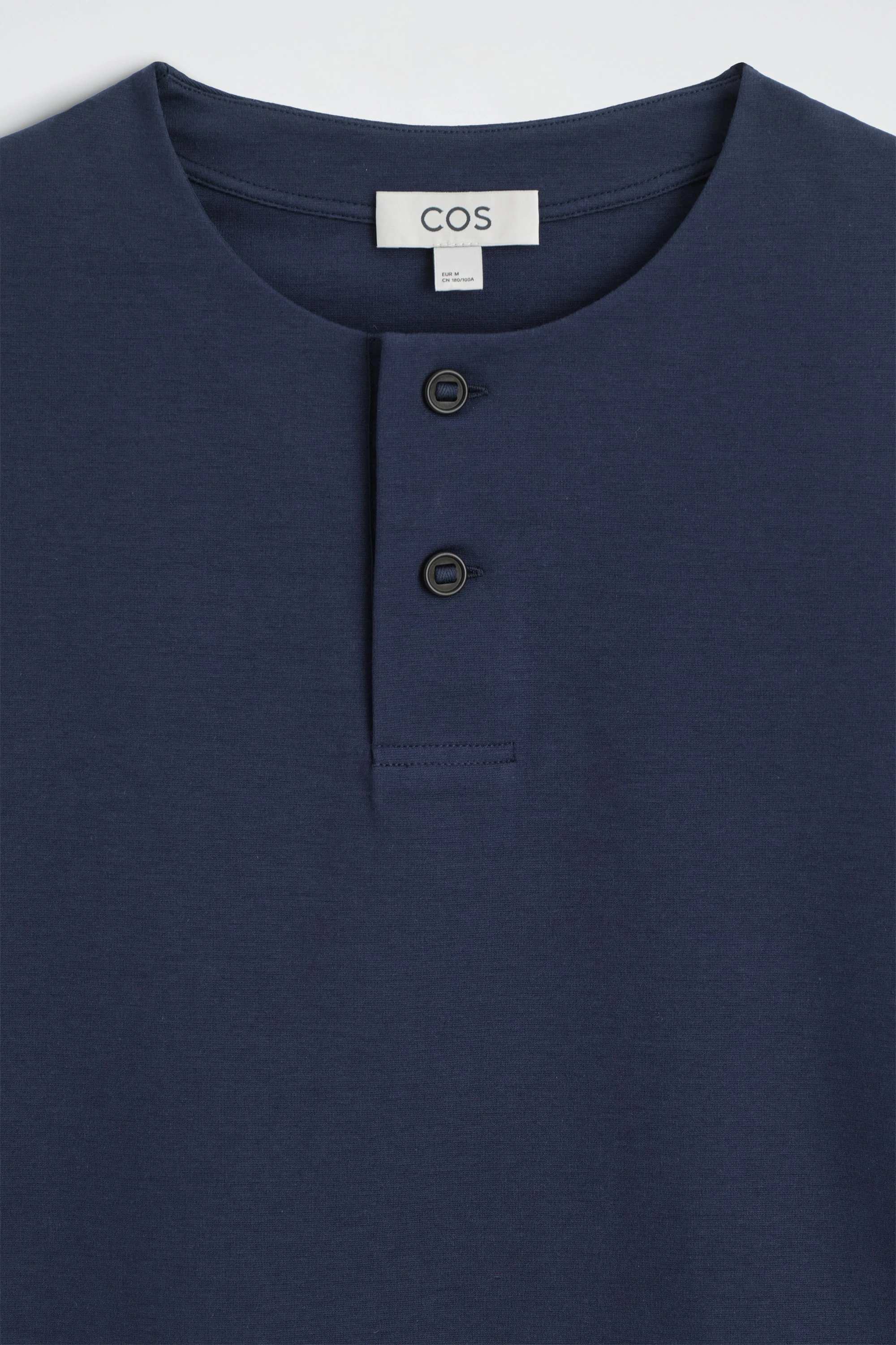 OVERSIZED COTTON-JERSEY HENLEY T-SHIRT - 7