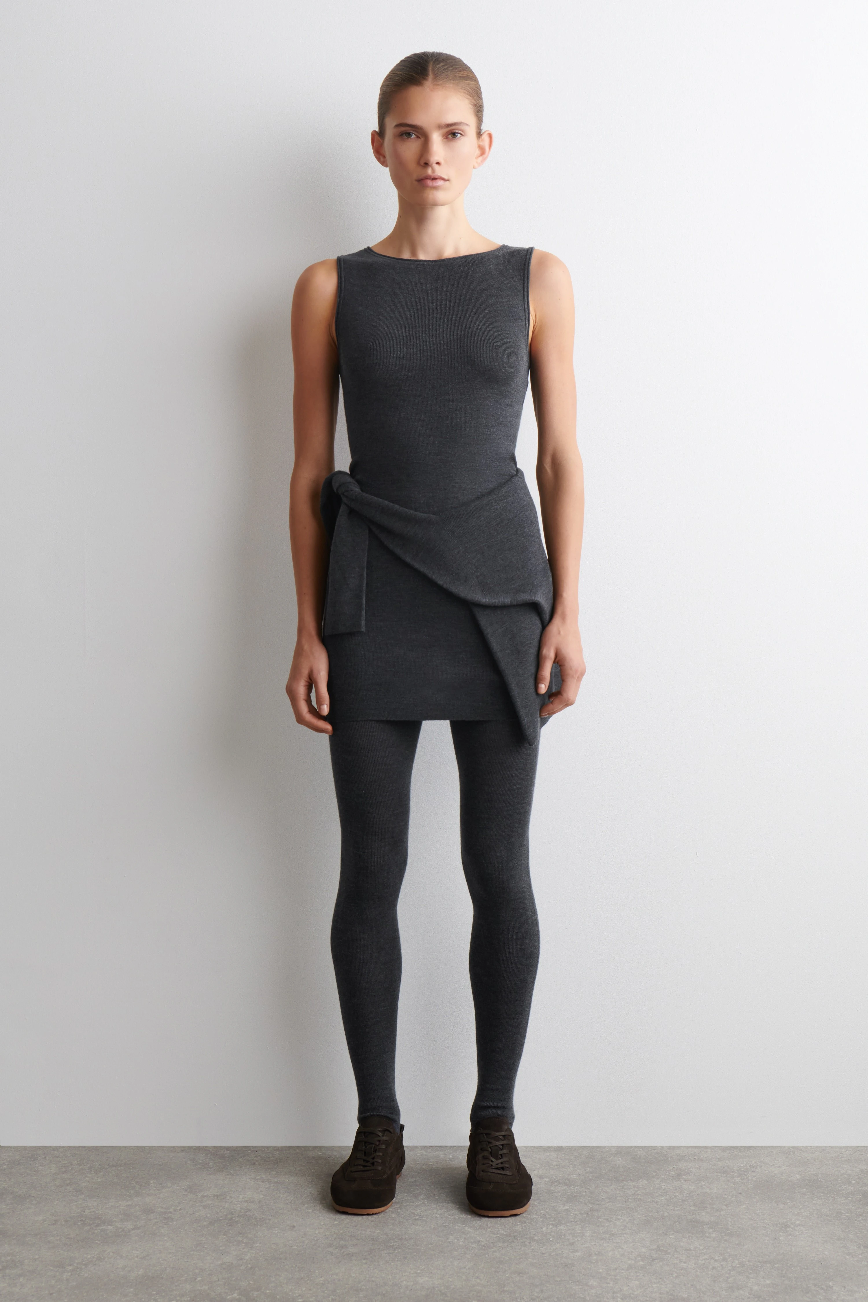 SEAMLESS MERINO WOOL MINI DRESS