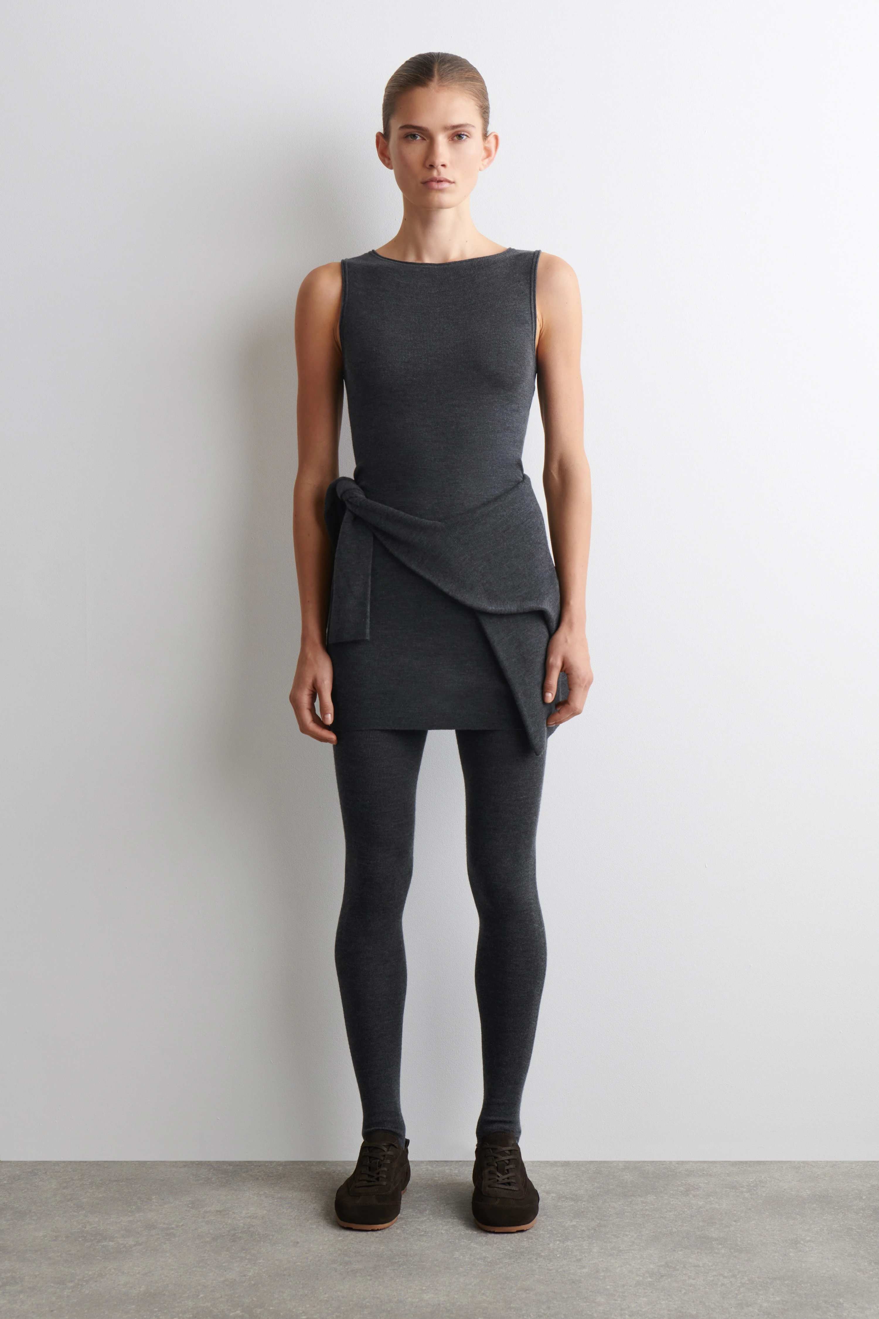 SEAMLESS MERINO WOOL MINI DRESS - 1