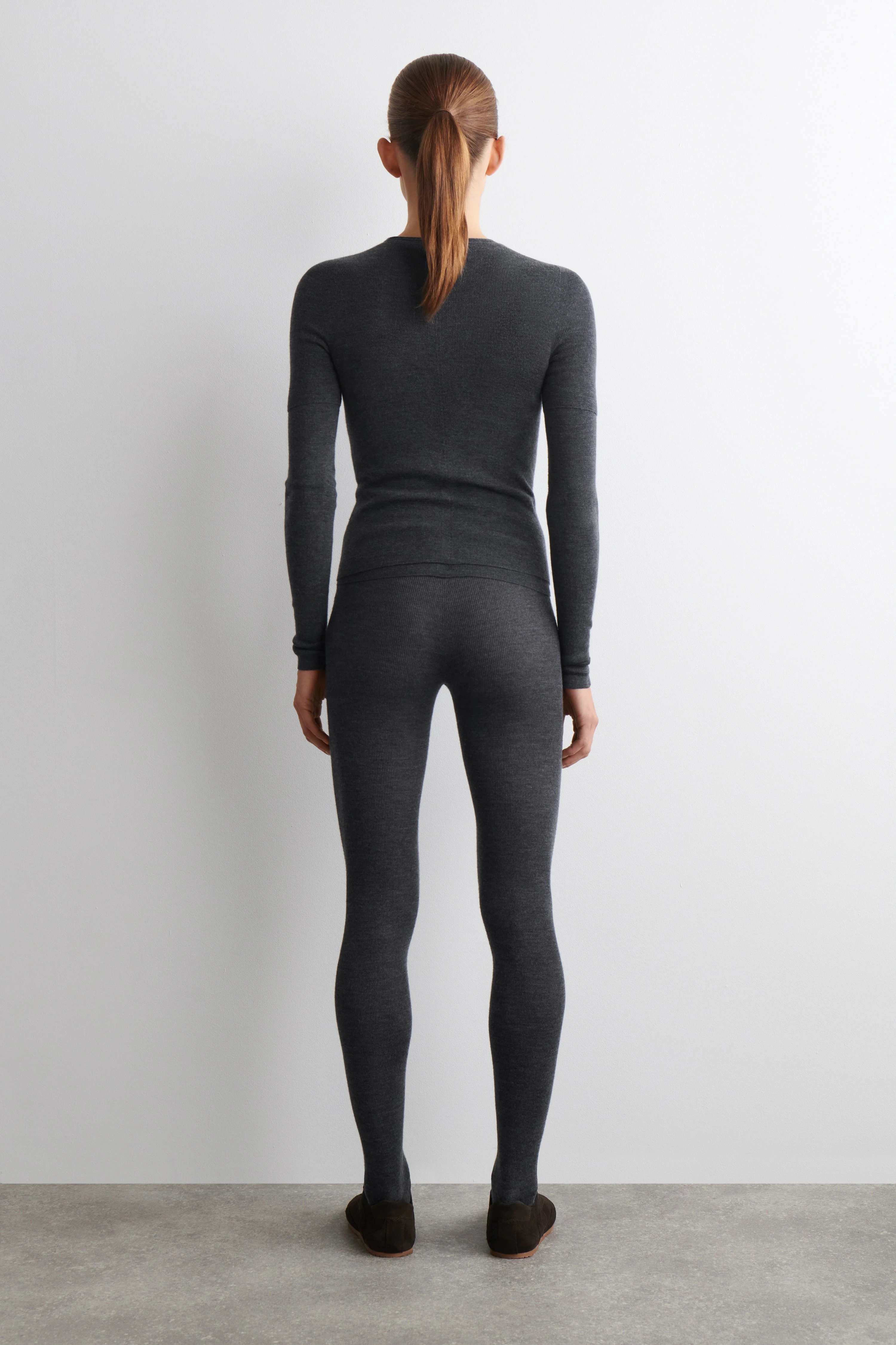 SEAMLESS MERINO WOOL LEGGINGS - 2