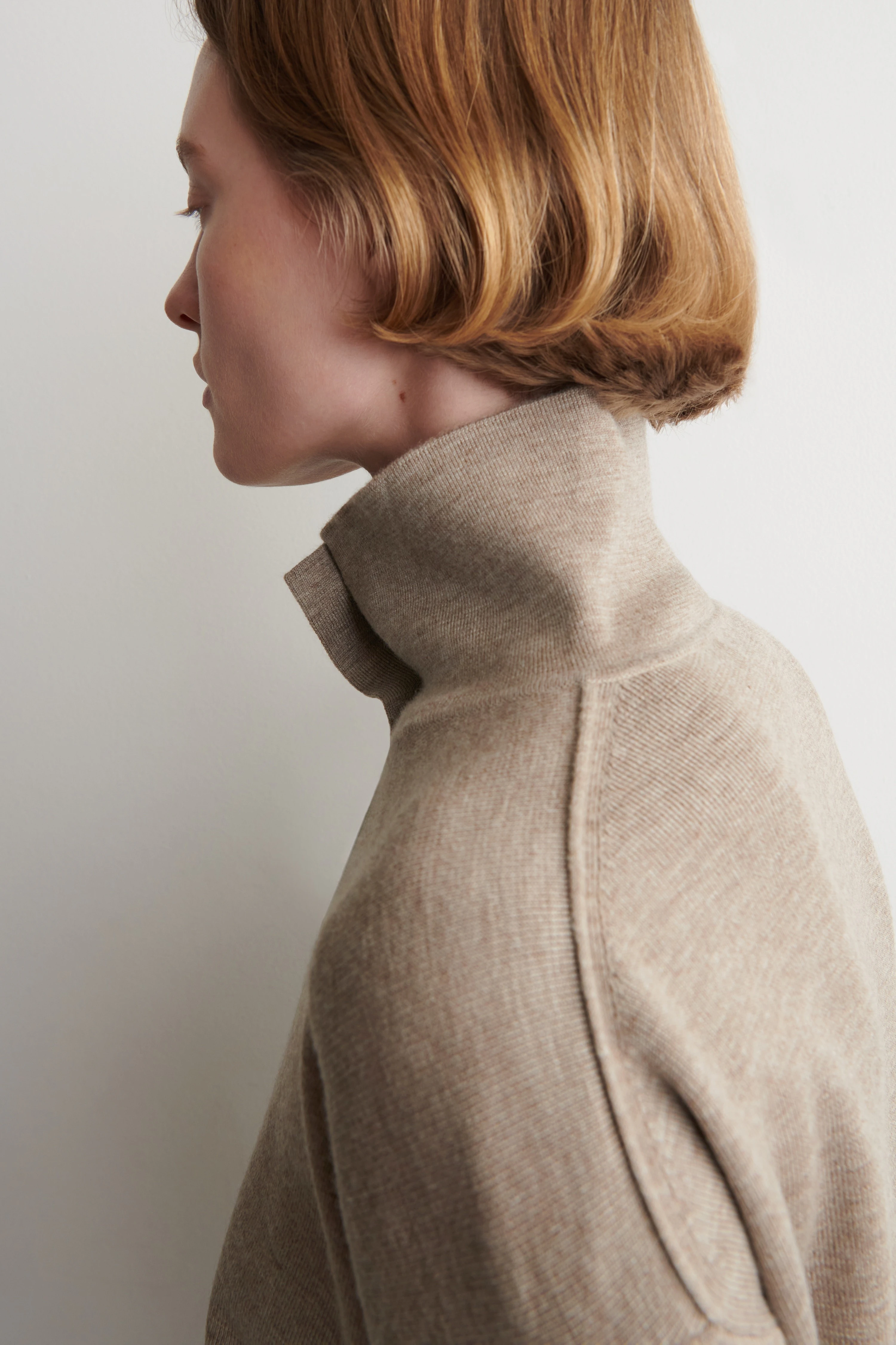 MERINO WOOL FUNNEL-NECK CARDIGAN - 5