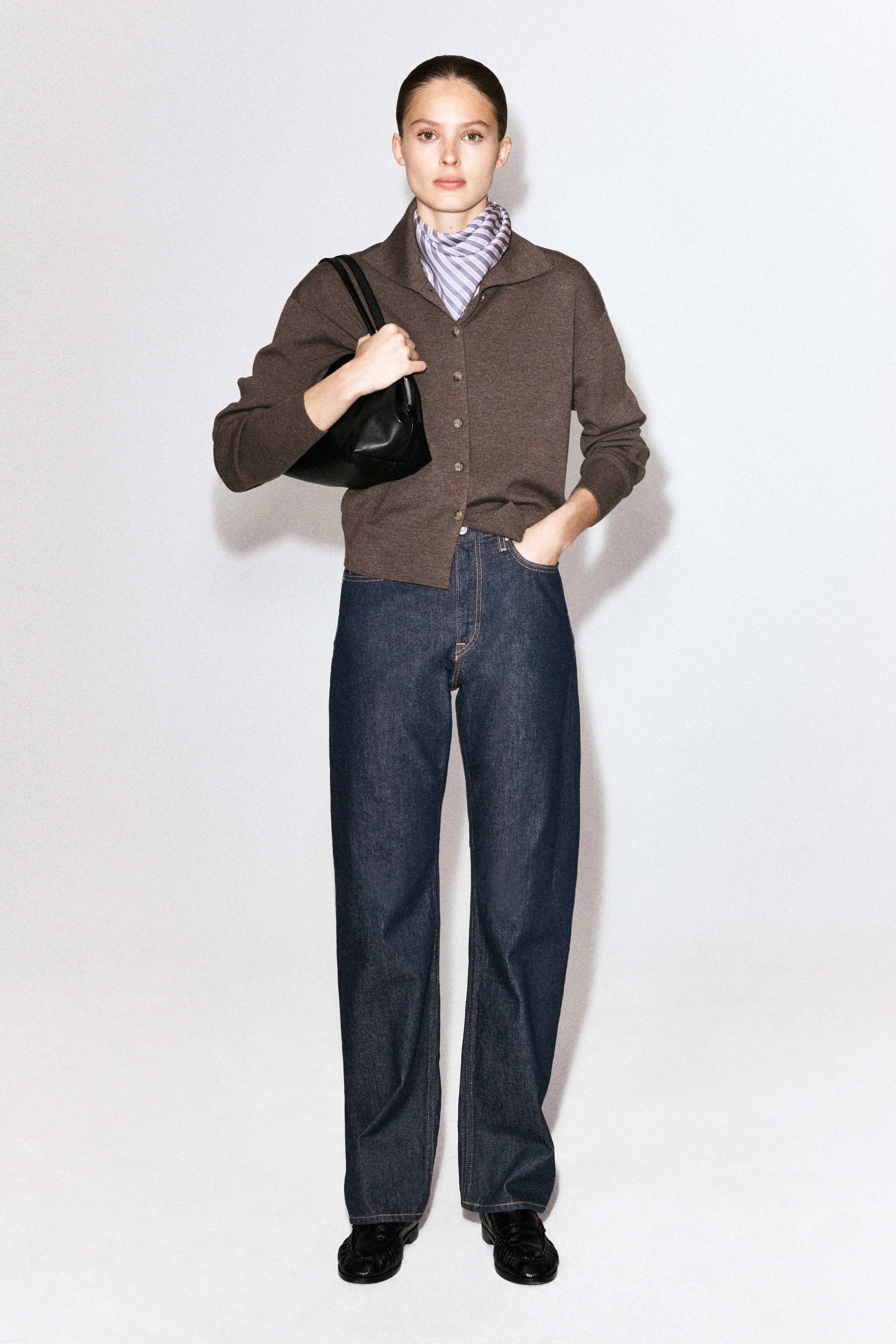 MERINO WOOL FUNNEL-NECK CARDIGAN - 3