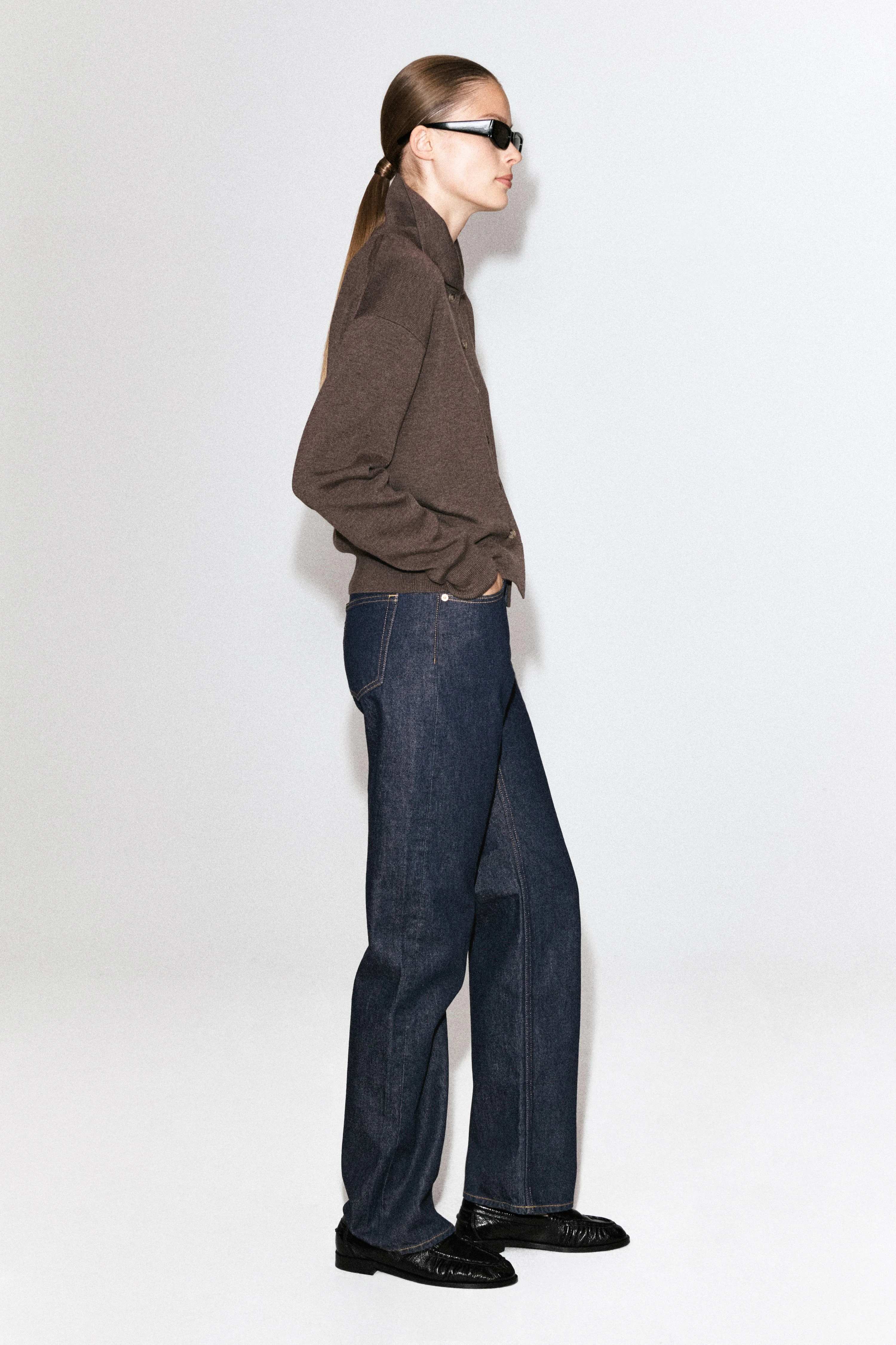 MERINO WOOL FUNNEL-NECK CARDIGAN - 5