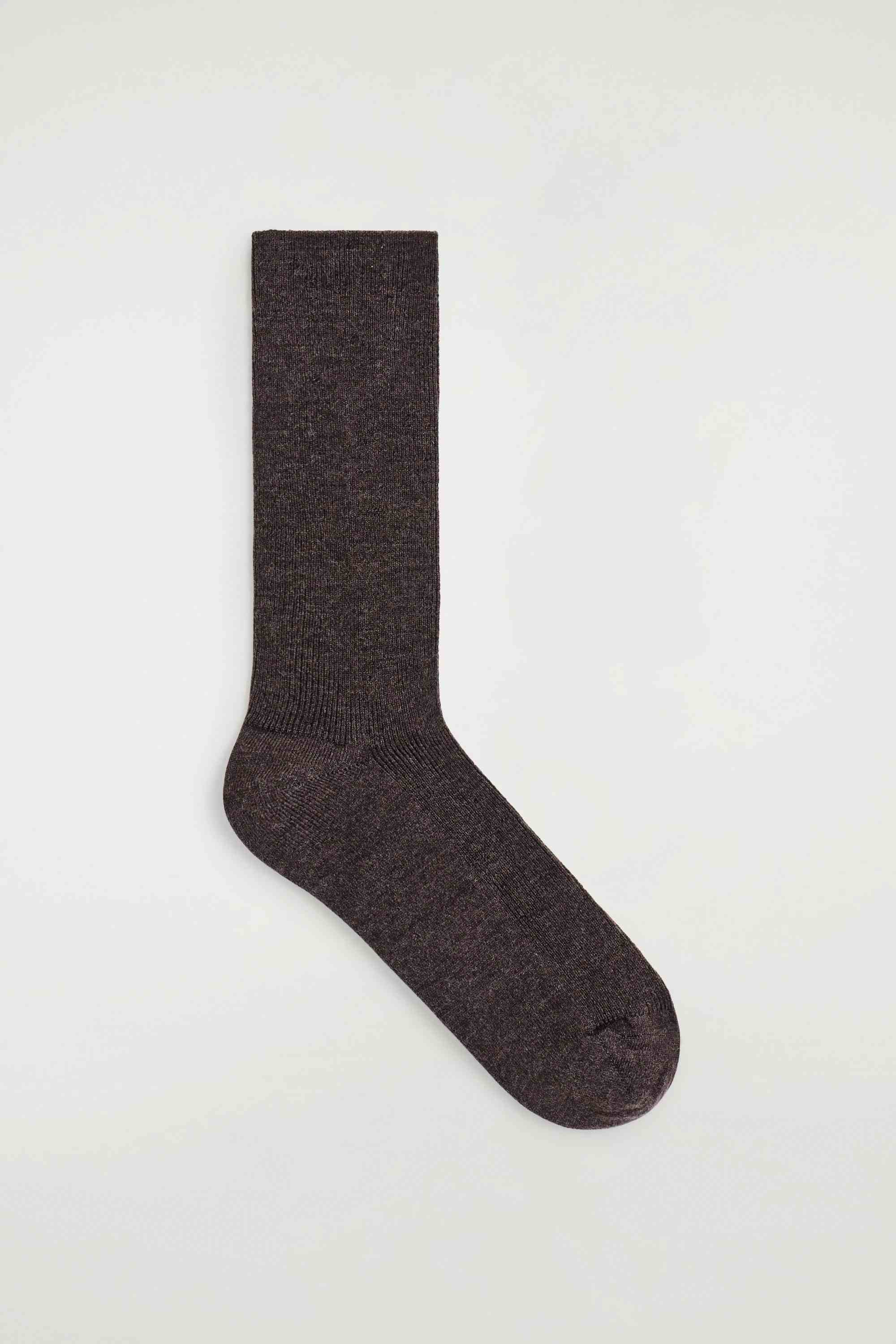 RIBBED WOOL SOCKS