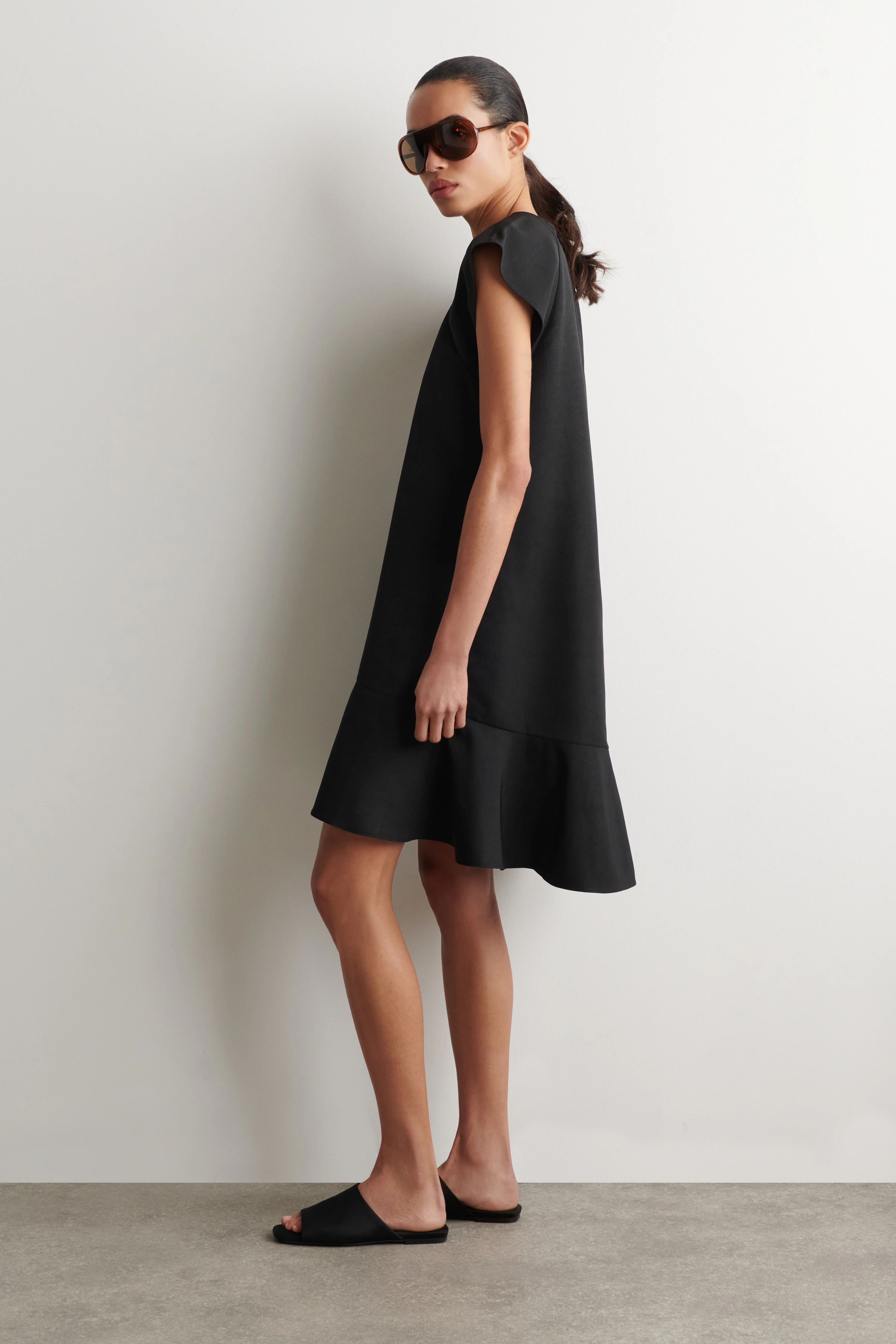 FLARED CAP-SLEEVE MINI DRESS - 3