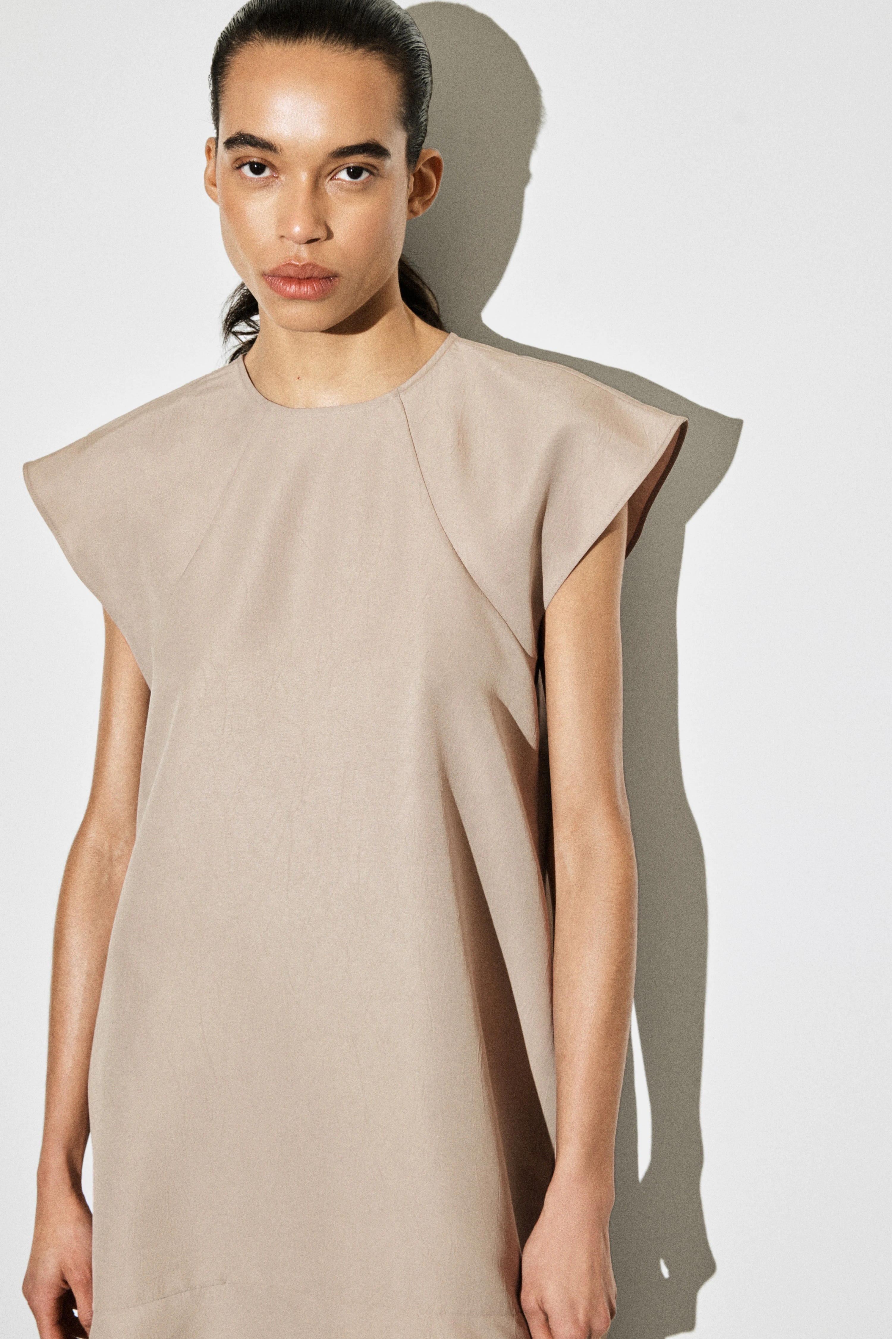 FLARED CAP-SLEEVE MINI DRESS - 4