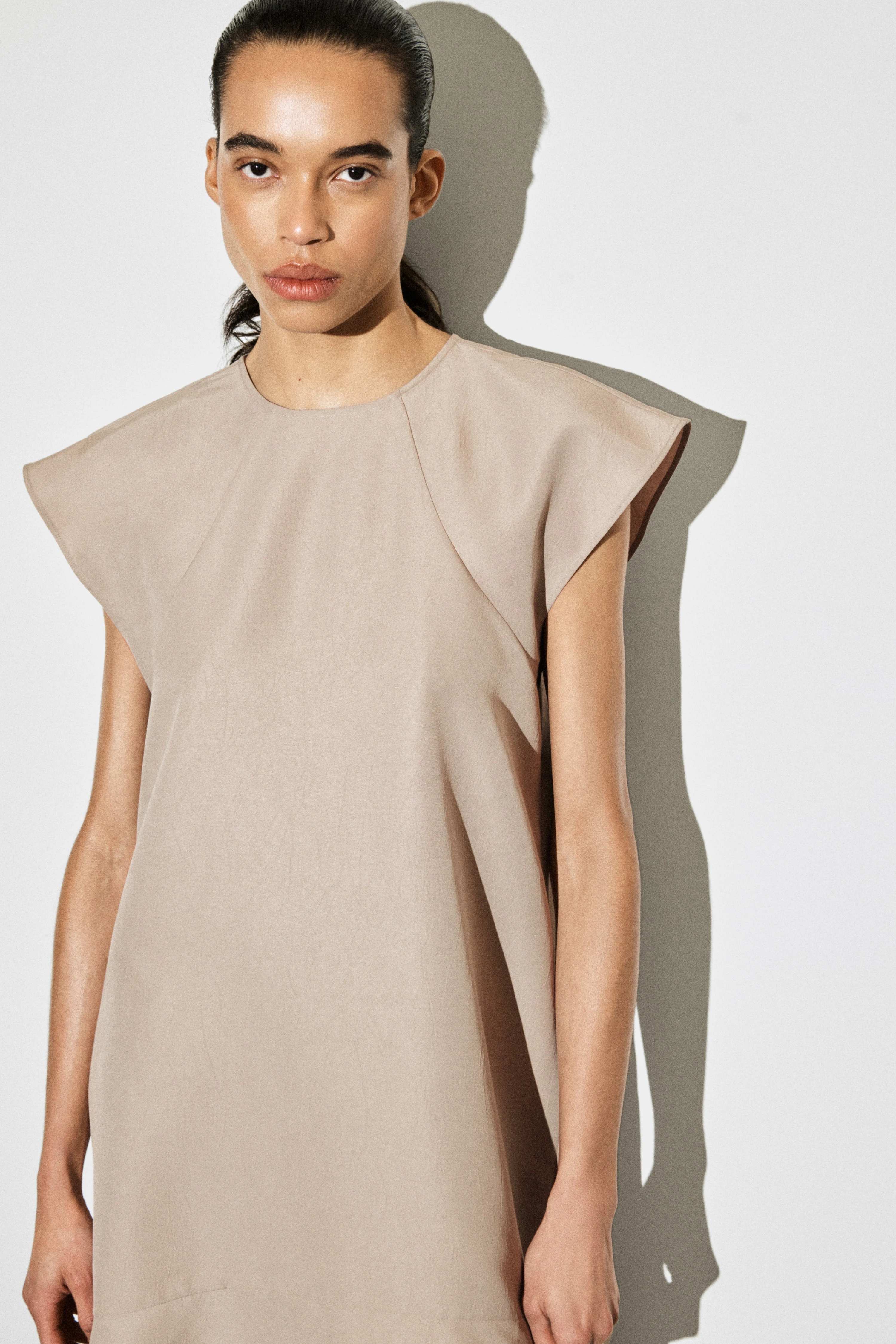 FLARED CAP-SLEEVE MINI DRESS - 4