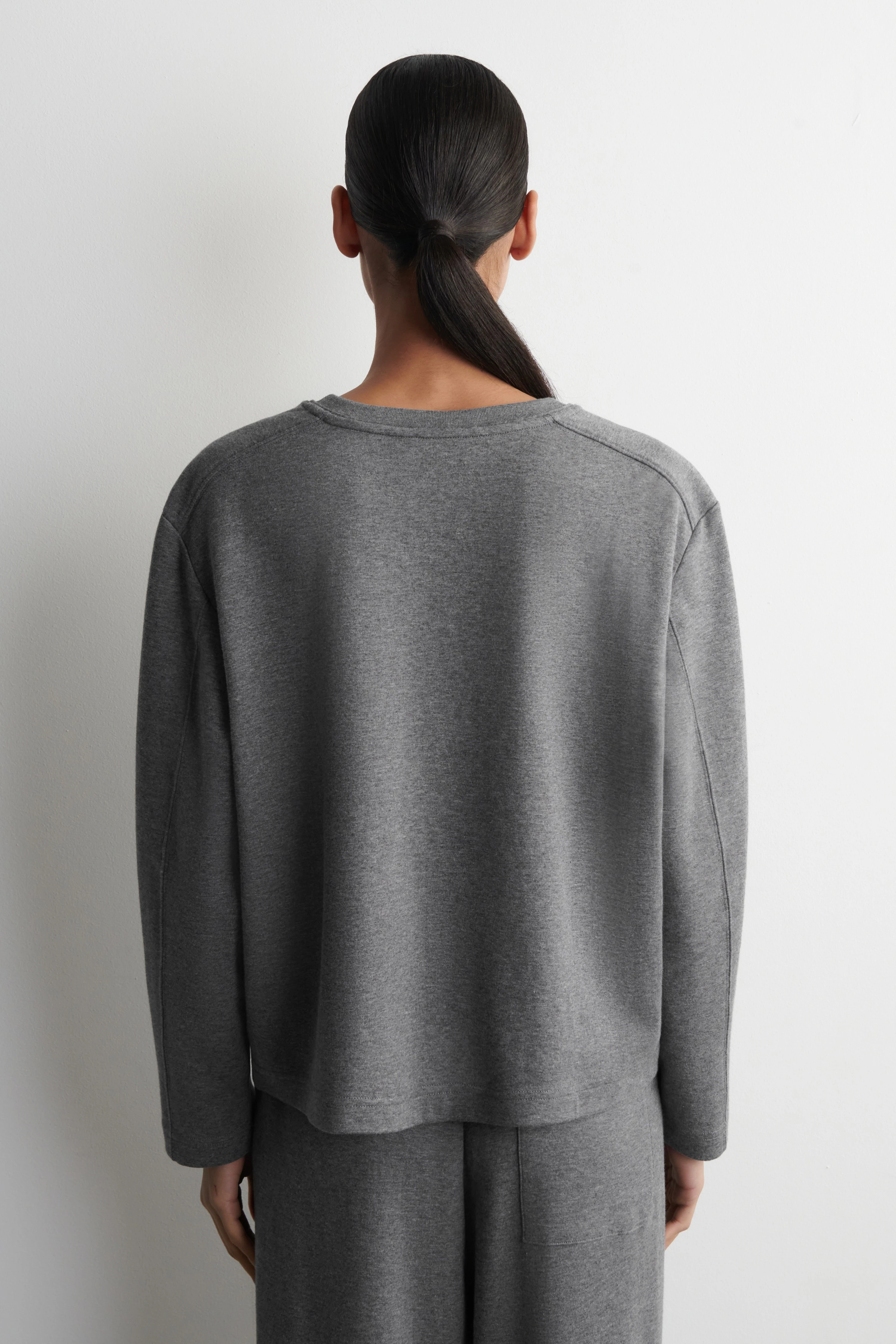 COTTON LONG-SLEEVED TOP - 2
