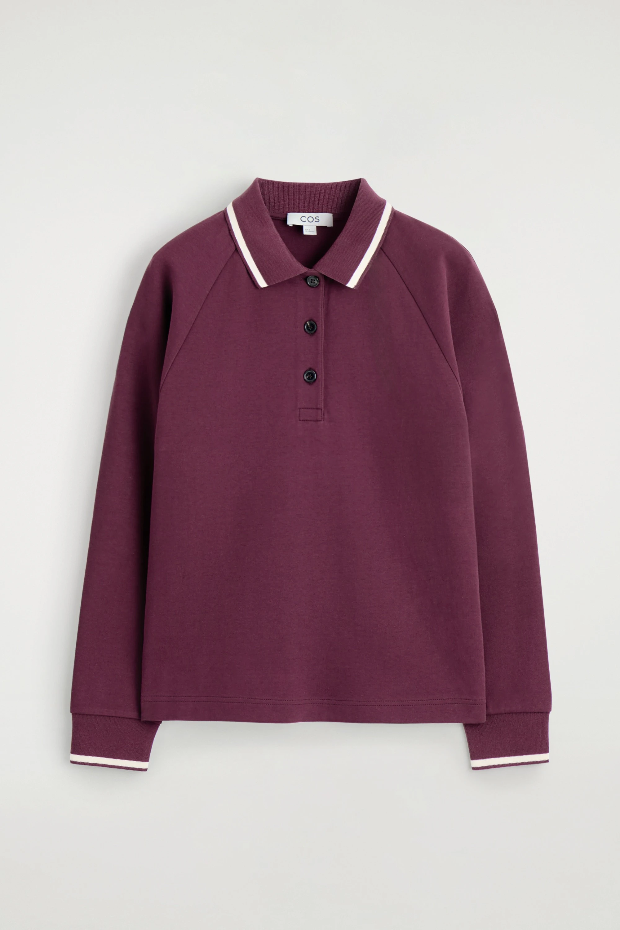 CONTRAST-TIPPED COTTON POLO TOP - 6