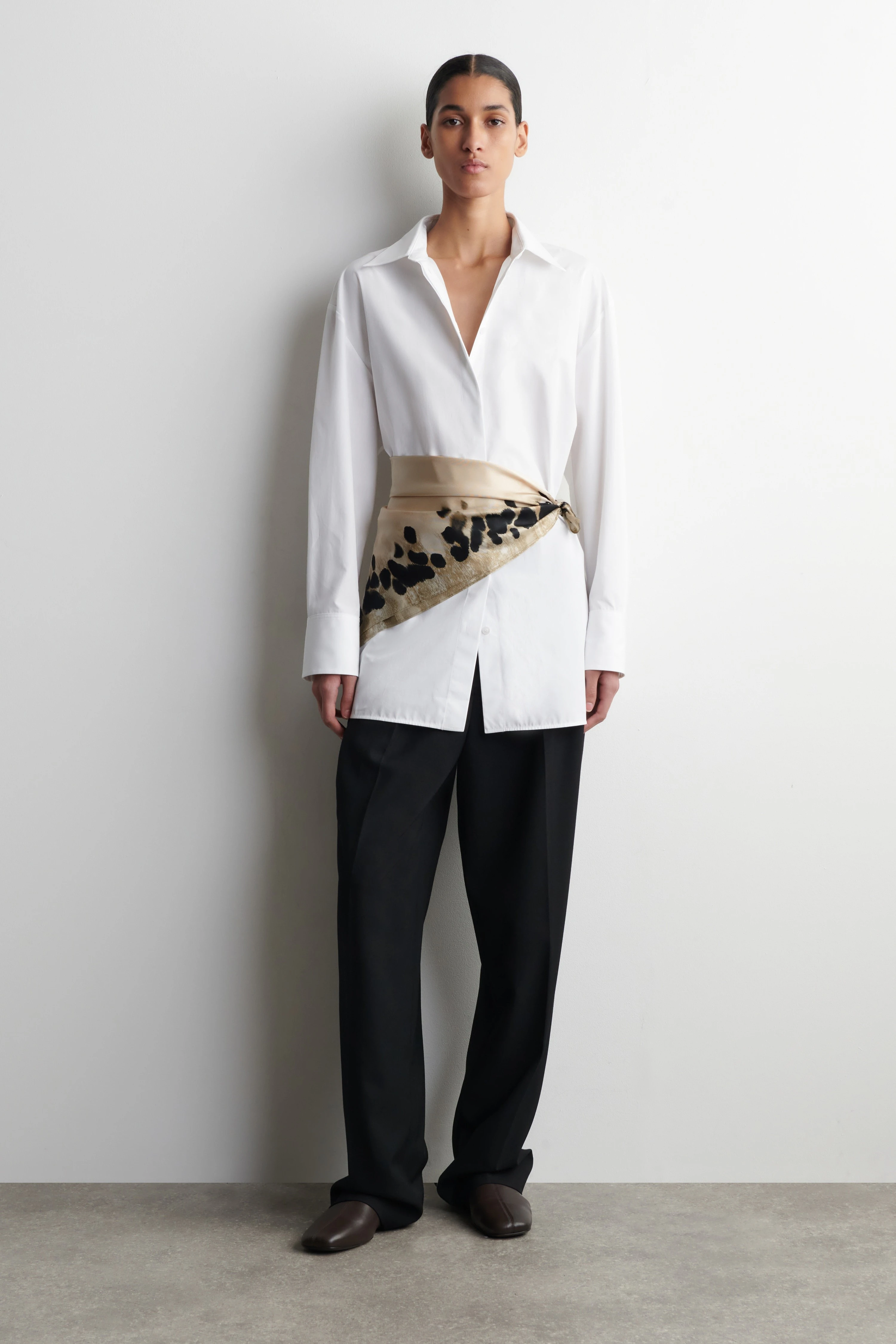 ANIMAL-PRINT SILK SCARF