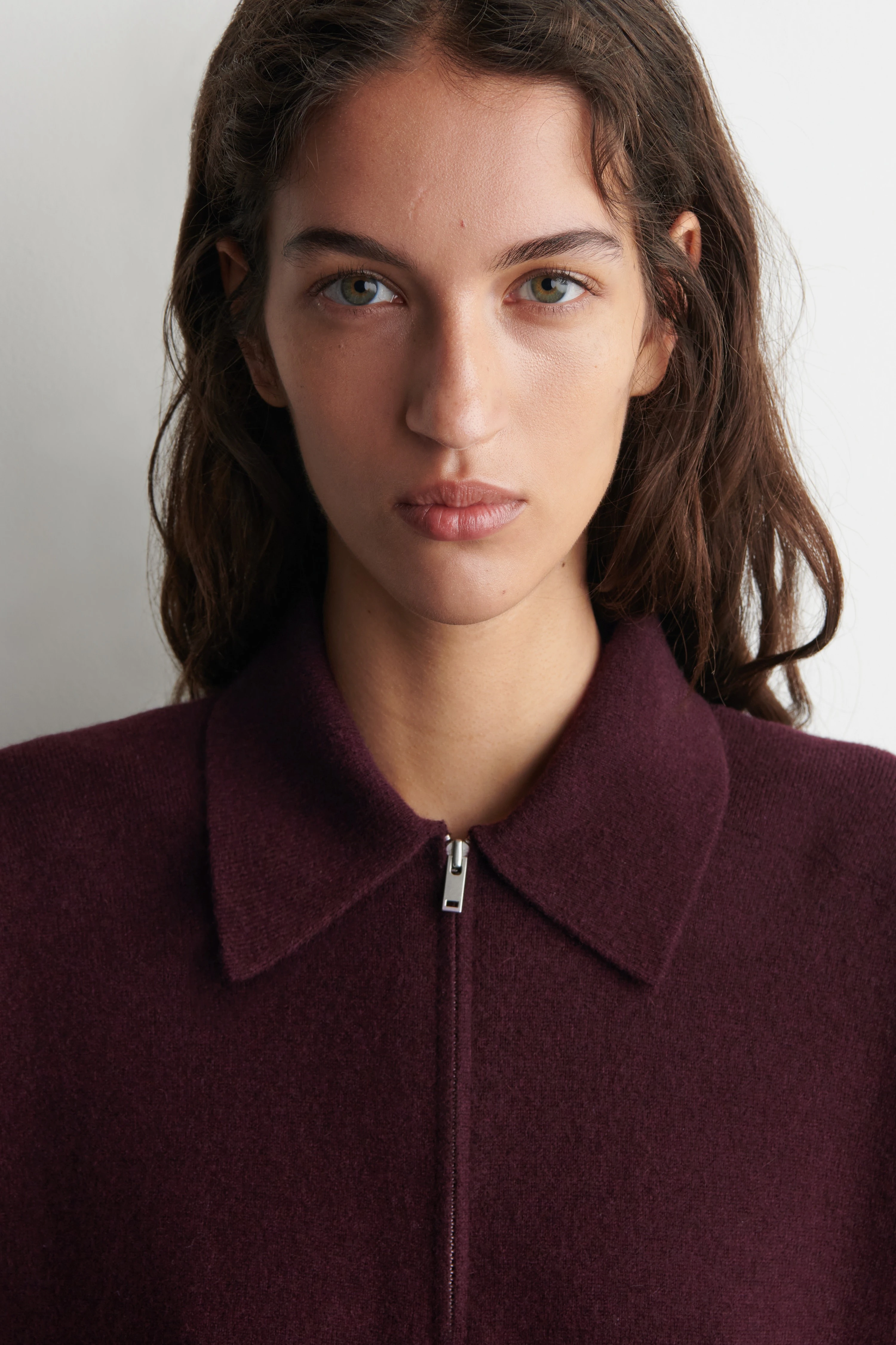 MERINO WOOL-YAK ZIP-UP POLO SHIRT - 5