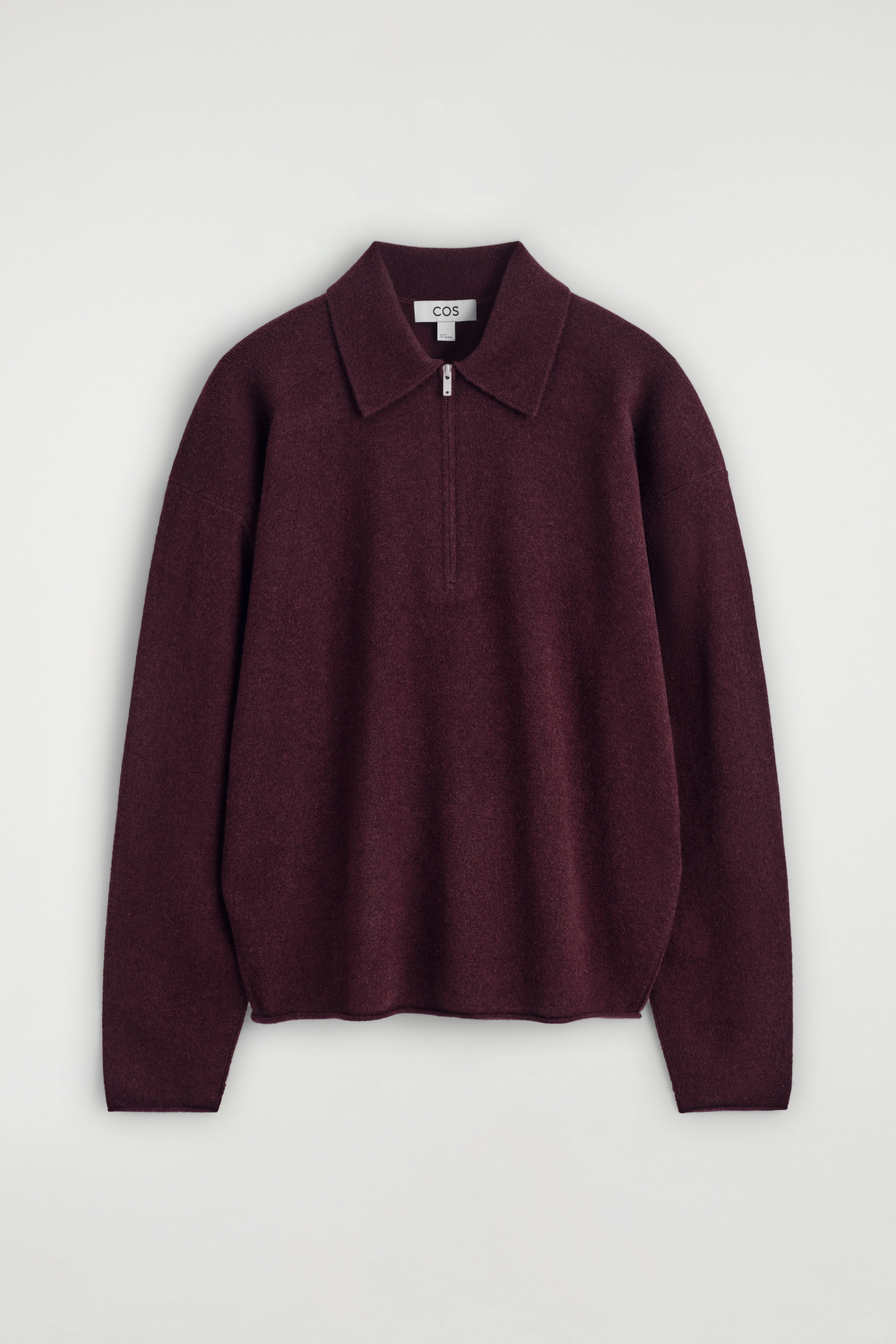 MERINO WOOL-YAK ZIP-UP POLO SHIRT - 6