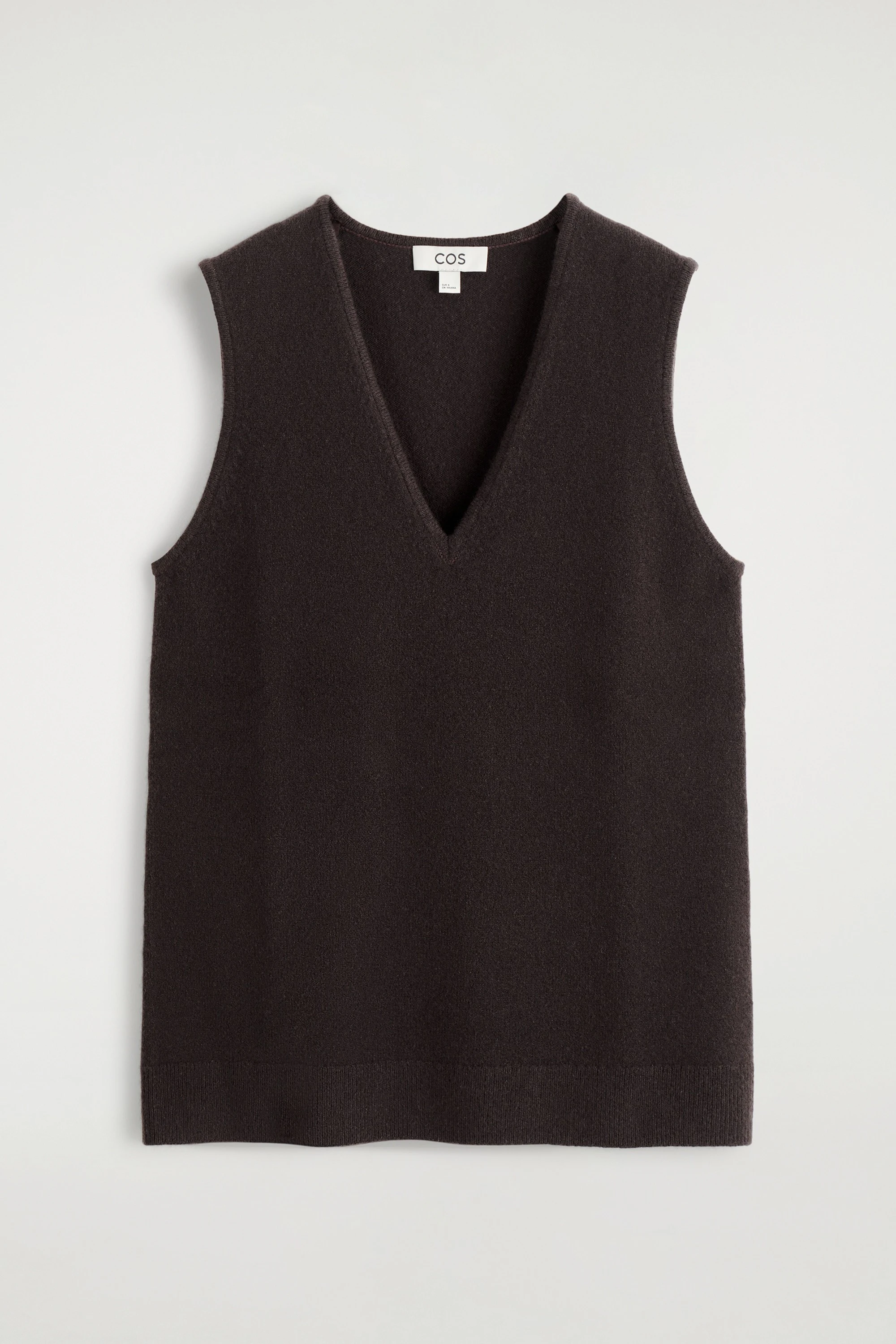 WOOL V-NECK TUNIC VEST - 6