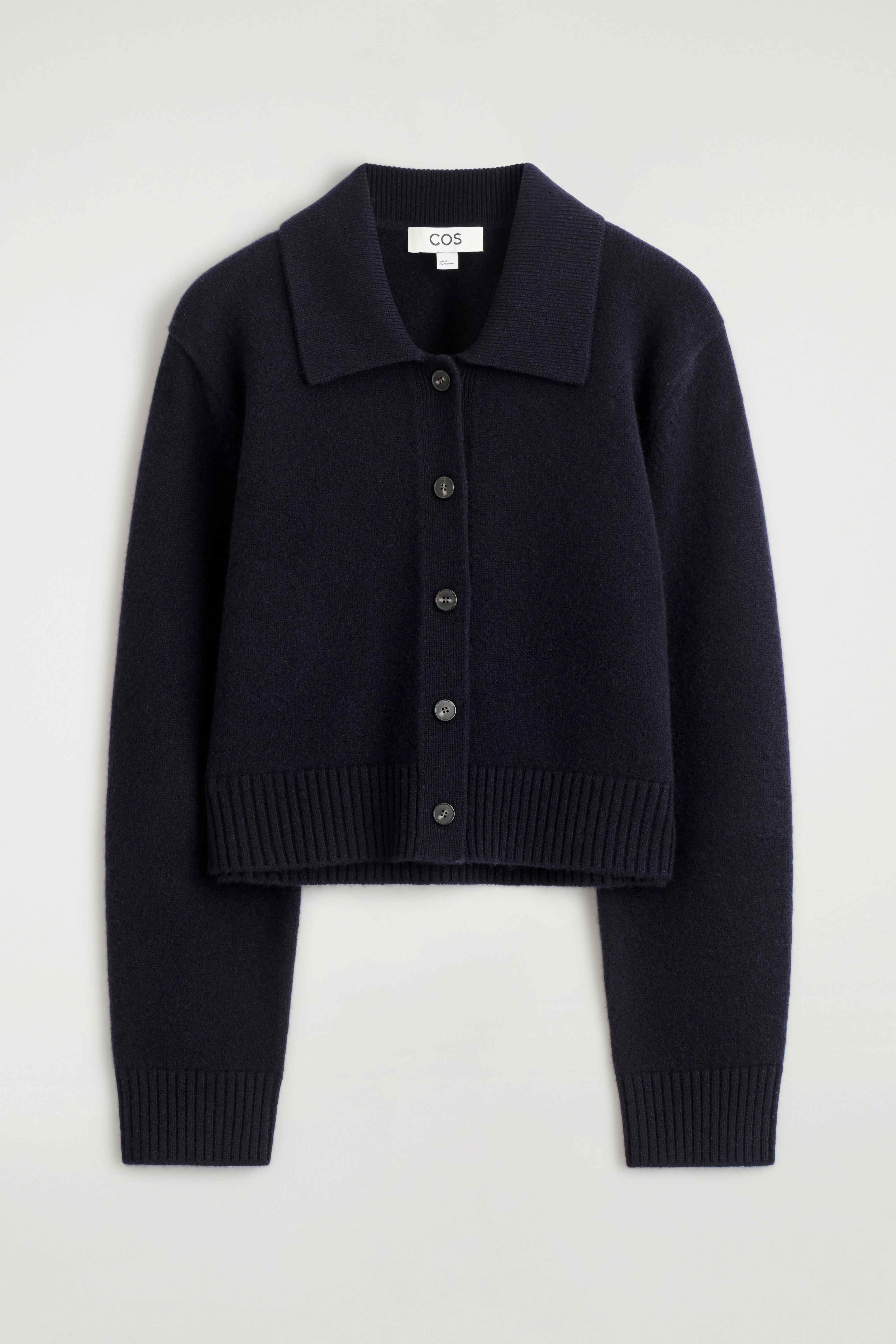 COLLARED MERINO WOOL CARDIGAN - 6