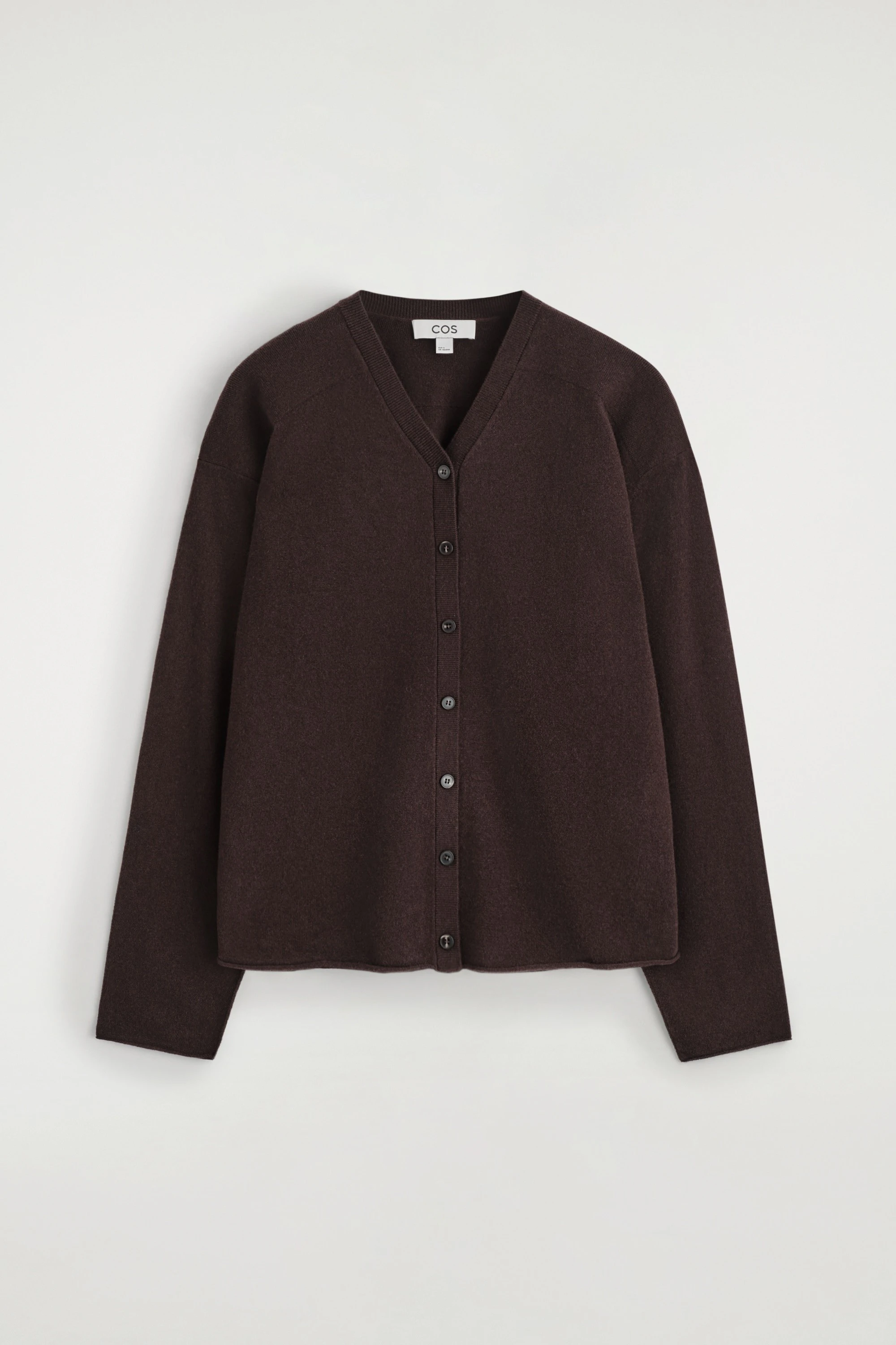 MERINO WOOL V-NECK CARDIGAN - 6