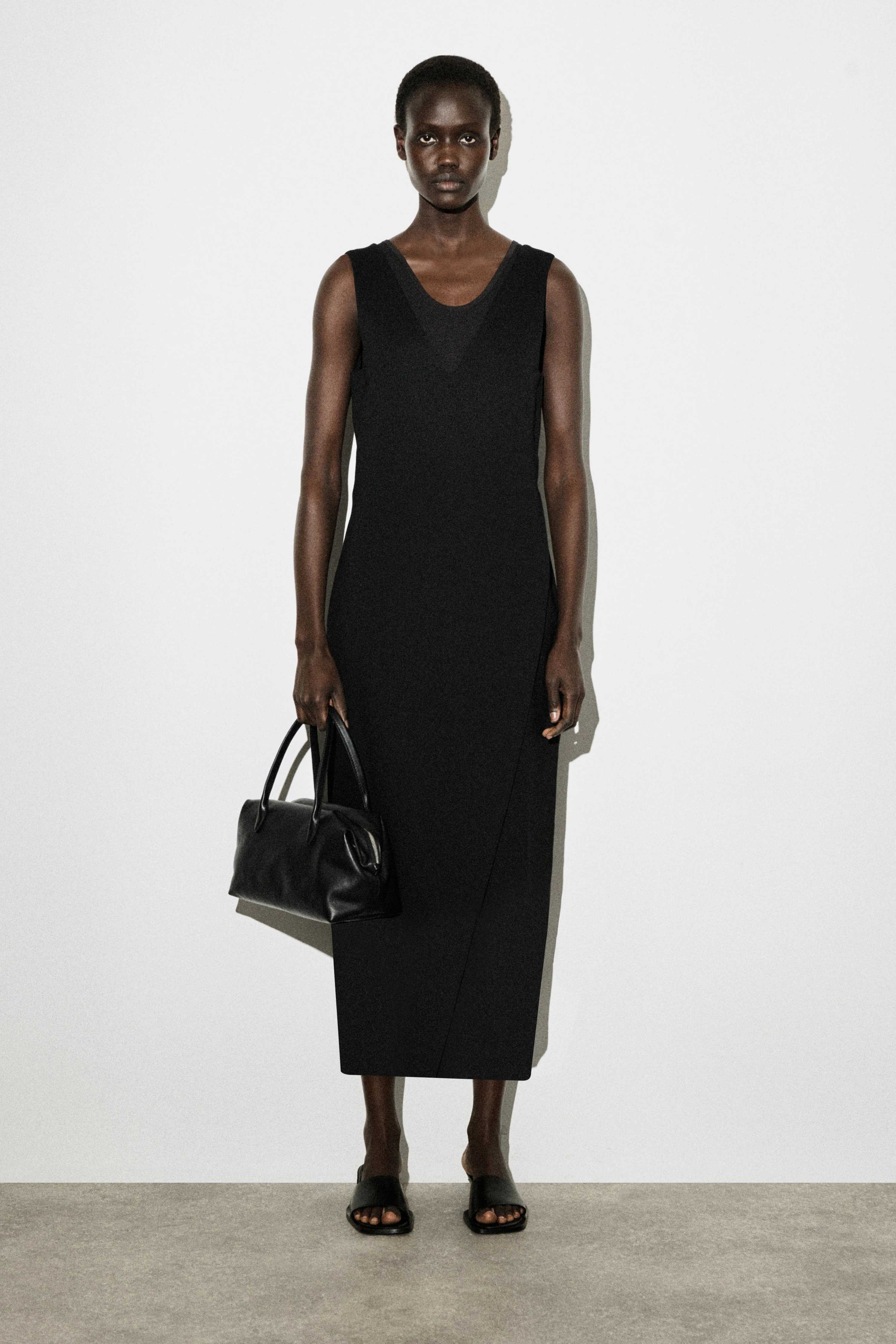 V-NECK WRAPPED MIDI DRESS