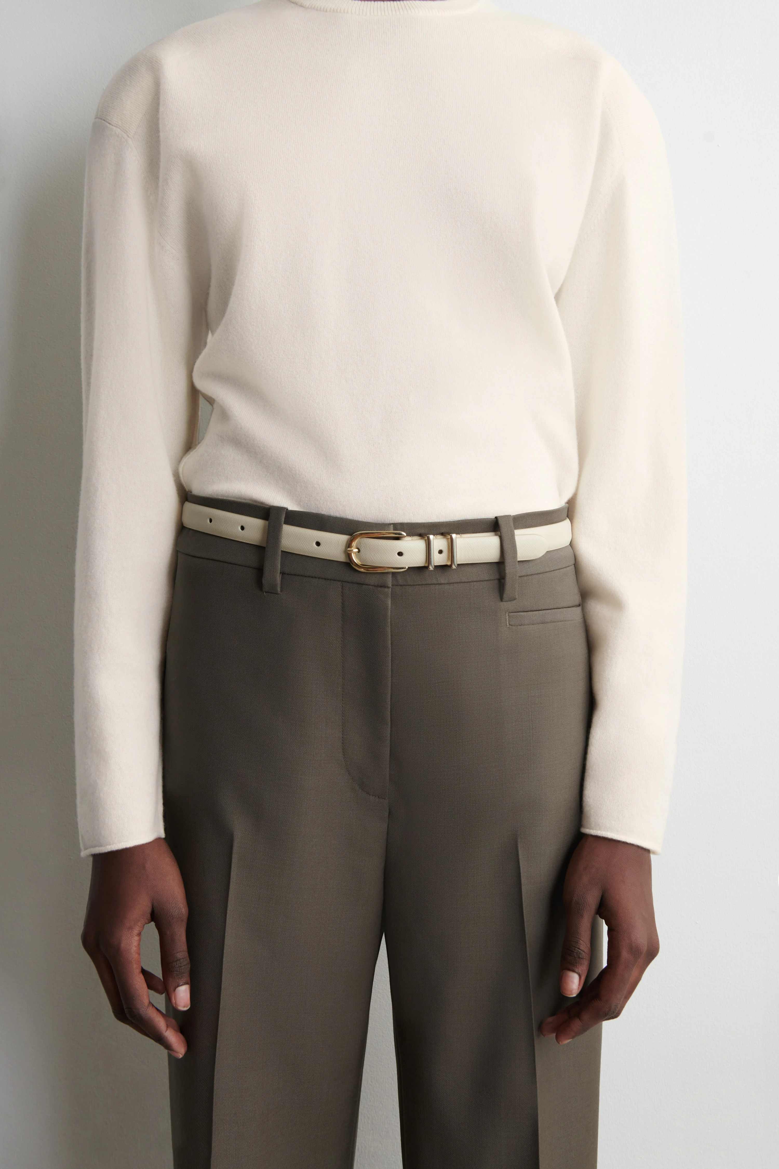 SAFFIANO LEATHER BELT