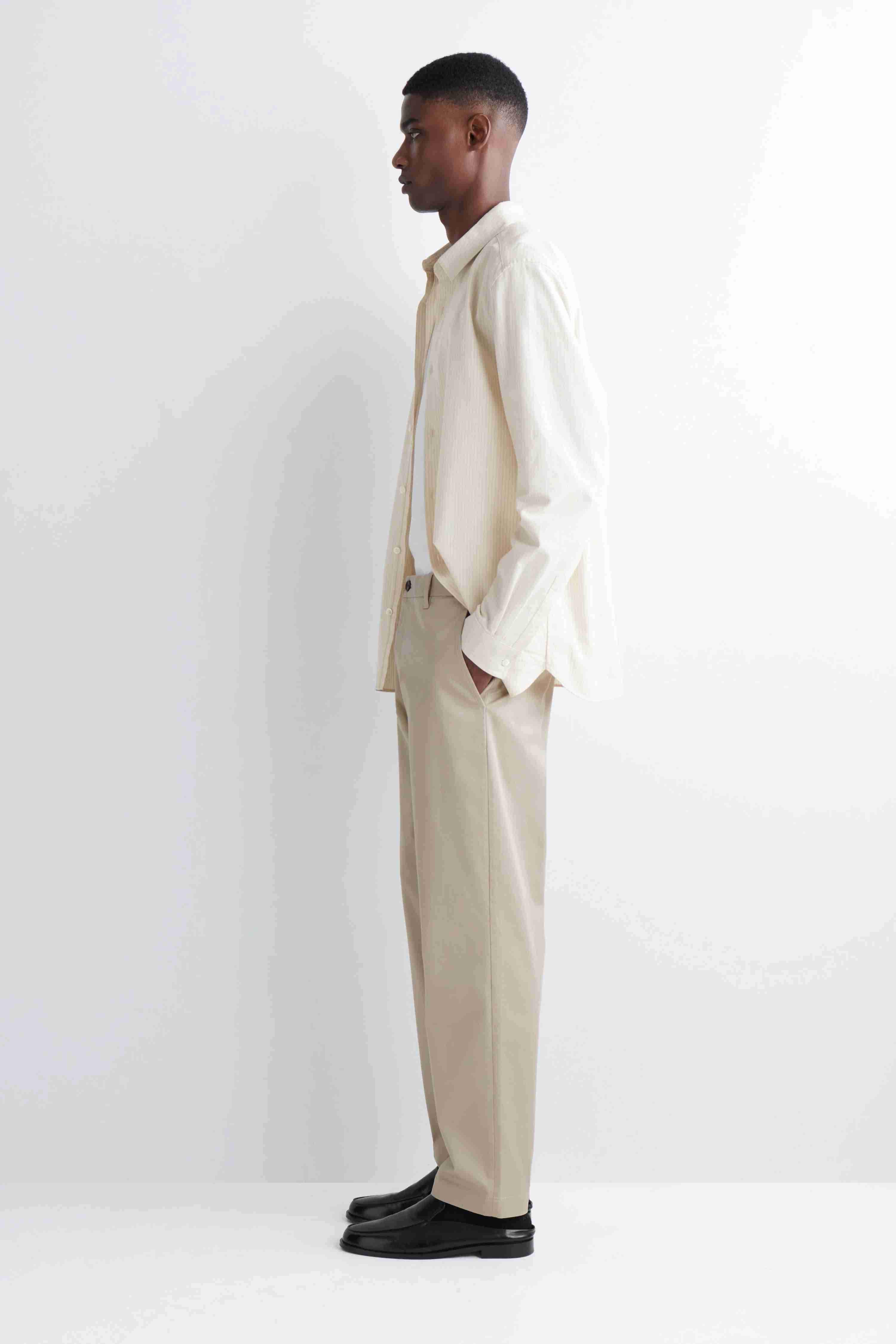 COTTON SLIM-FIT STRAIGHT-LEG CHINOS - 4