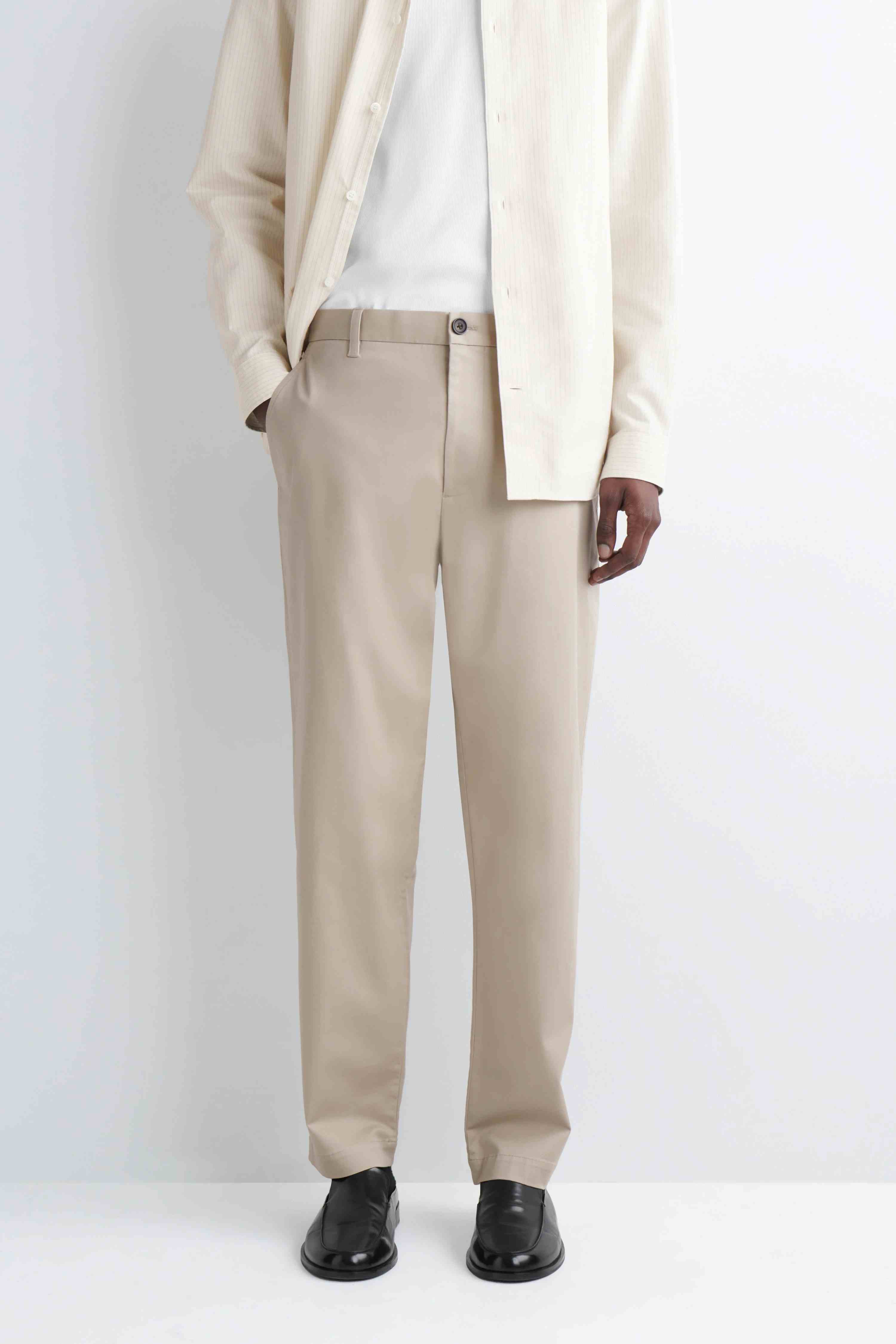 COTTON SLIM-FIT STRAIGHT-LEG CHINOS - 5