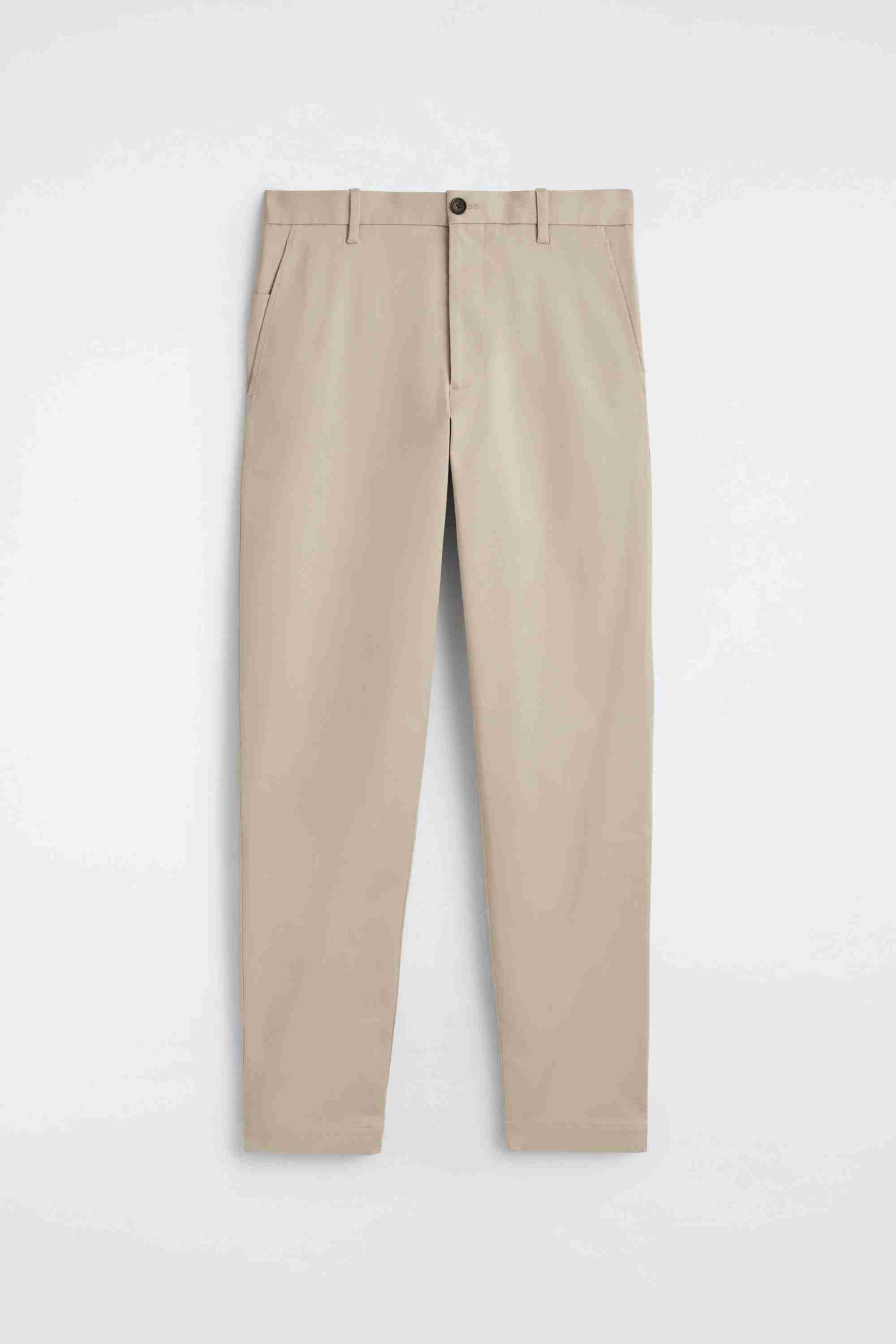 COTTON SLIM-FIT STRAIGHT-LEG CHINOS - 6