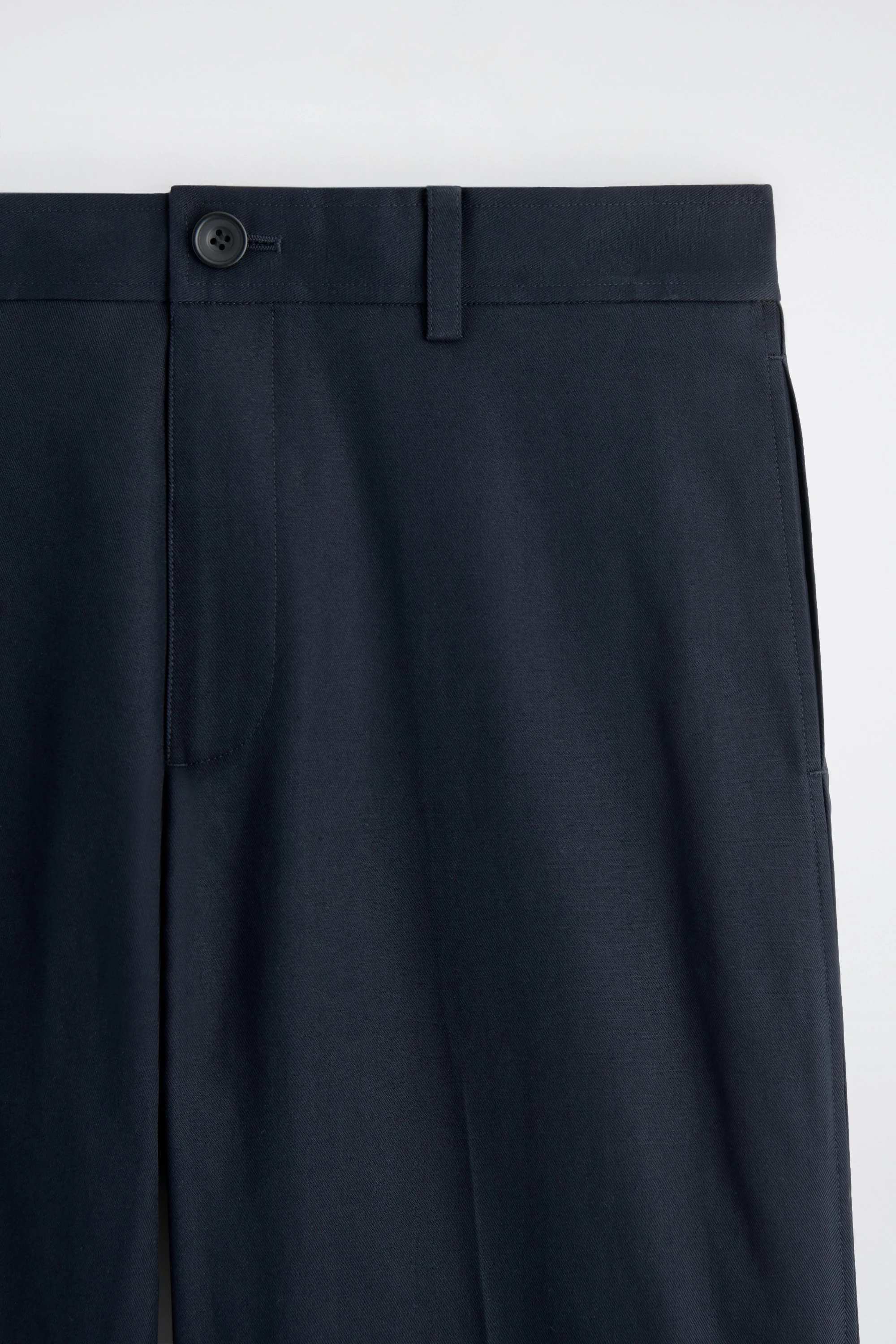 COTTON-LINEN RELAXED-FIT STRAIGHT-LEG TROUSERS - 7