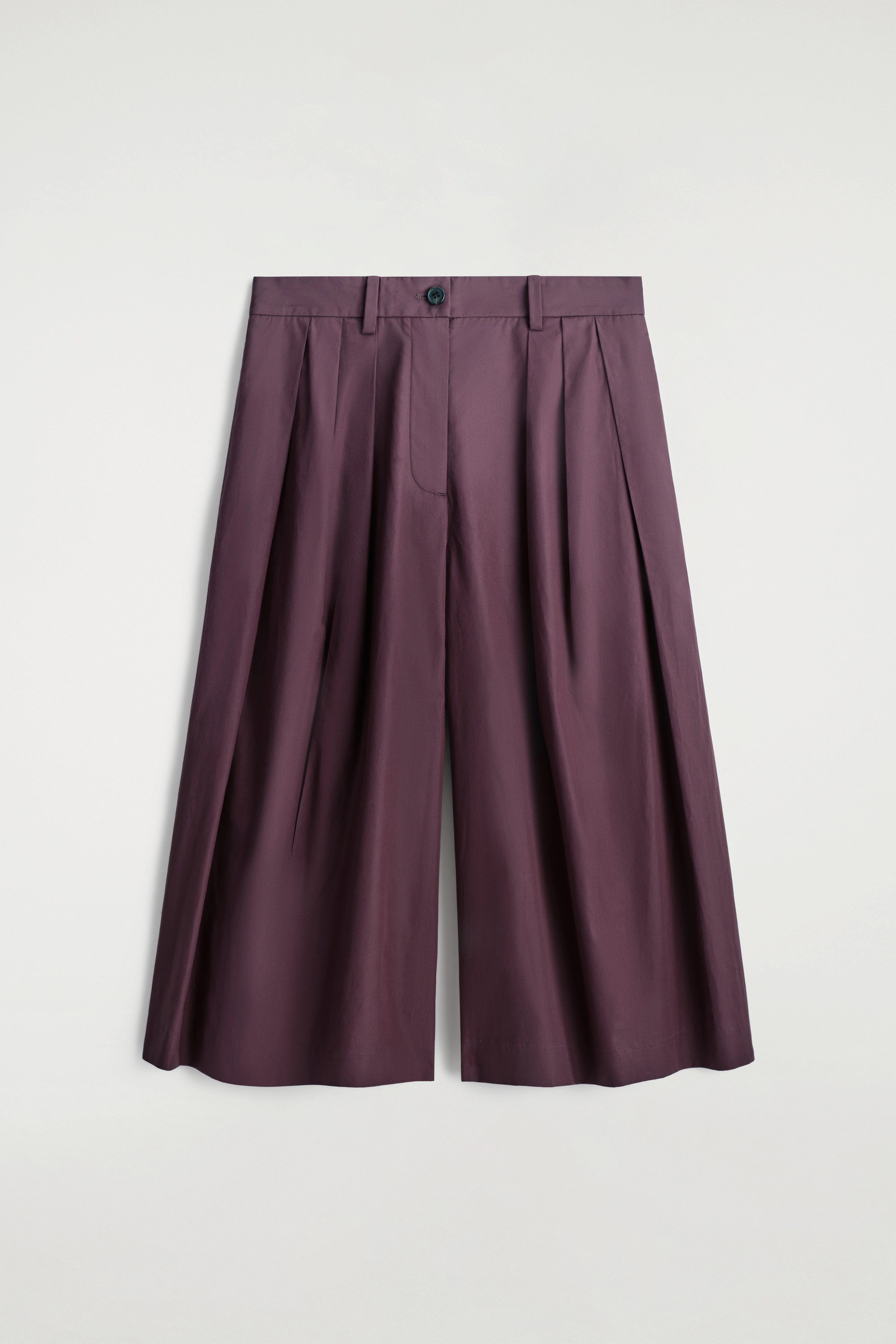 PLEATED COTTON CULOTTES - 4