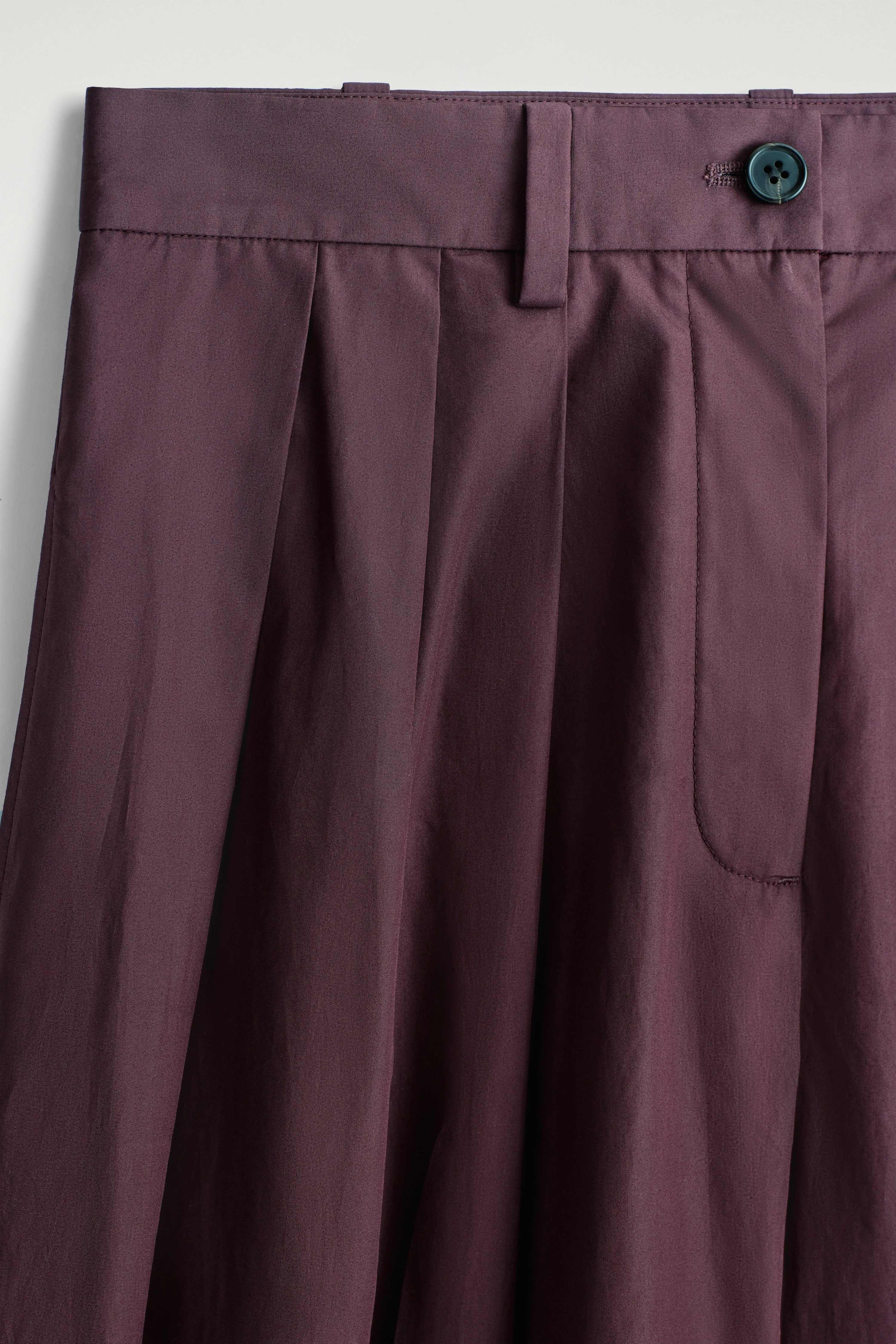 PLEATED COTTON CULOTTES - 5