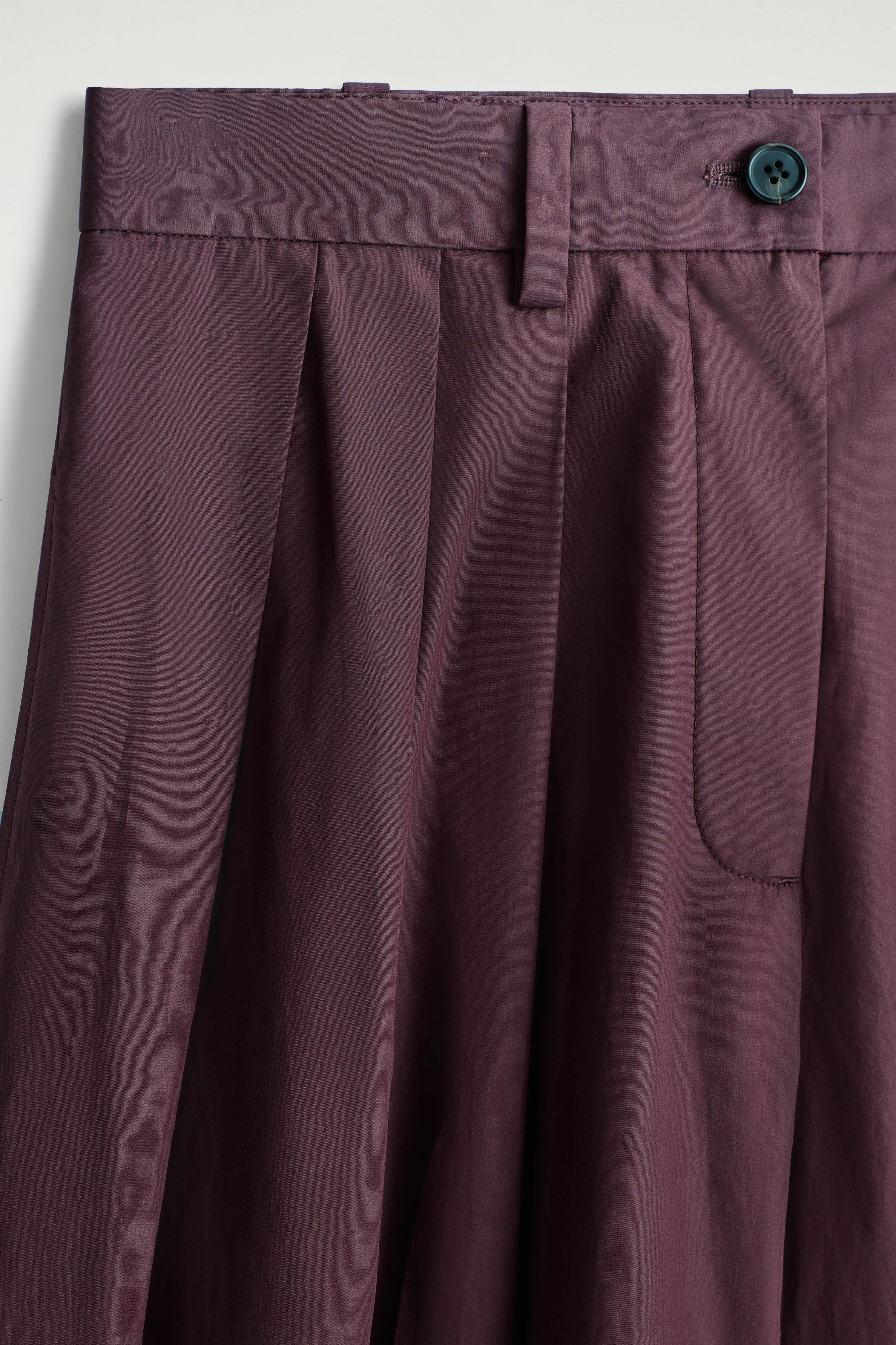 PLEATED COTTON CULOTTES - 5