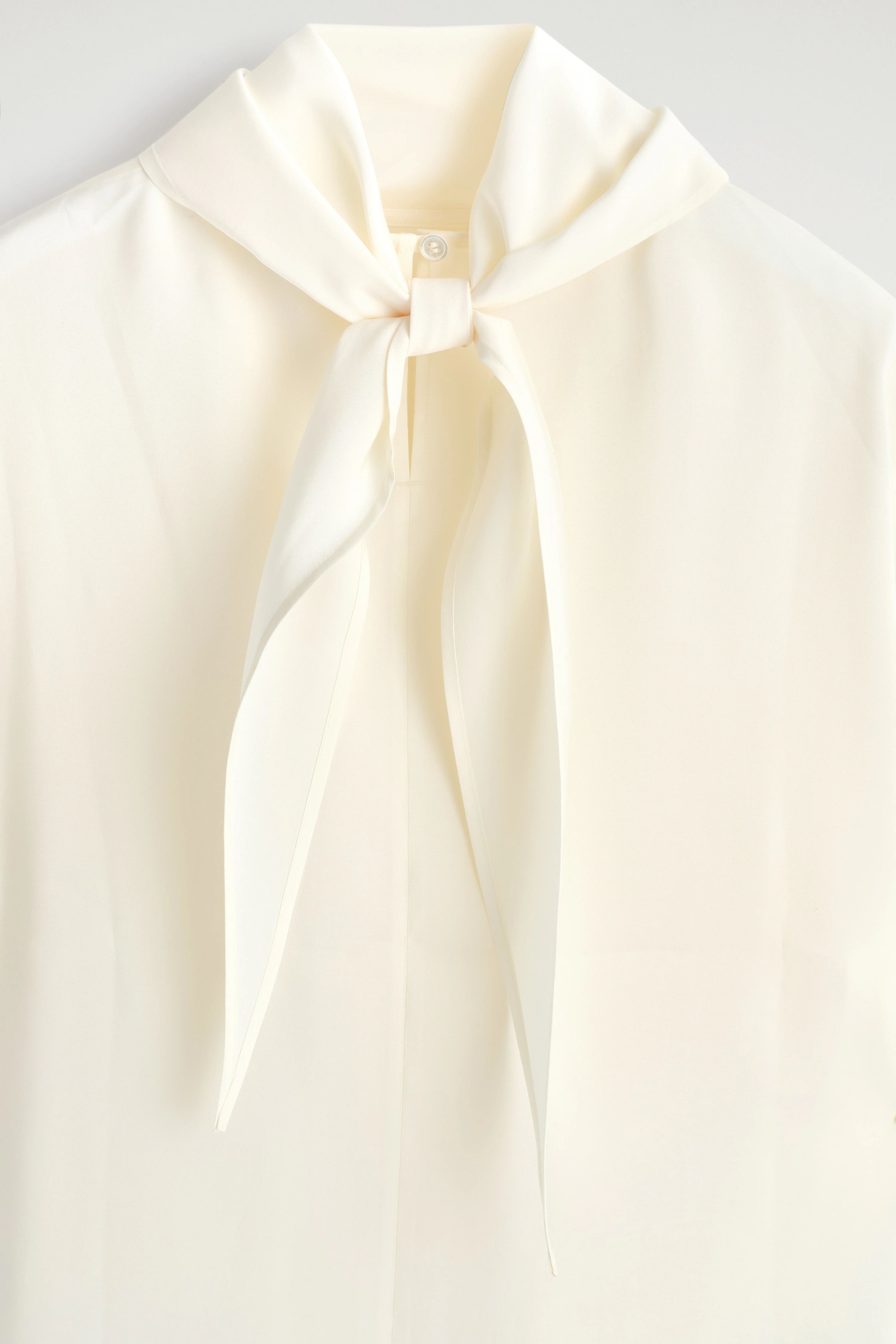 DRAPED SCARF-DETAIL TOP - 7