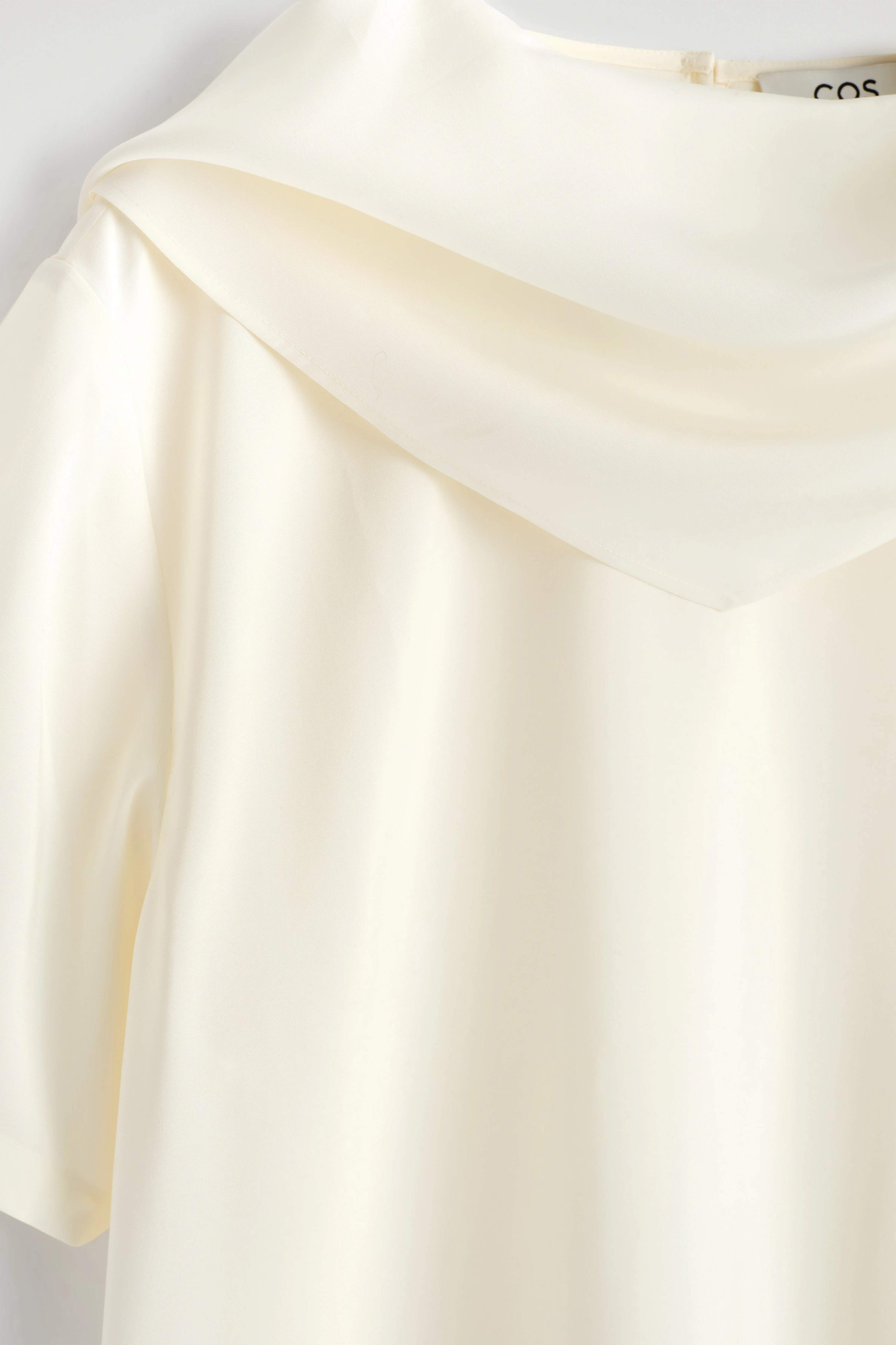 DRAPED SCARF-DETAIL TOP - 8